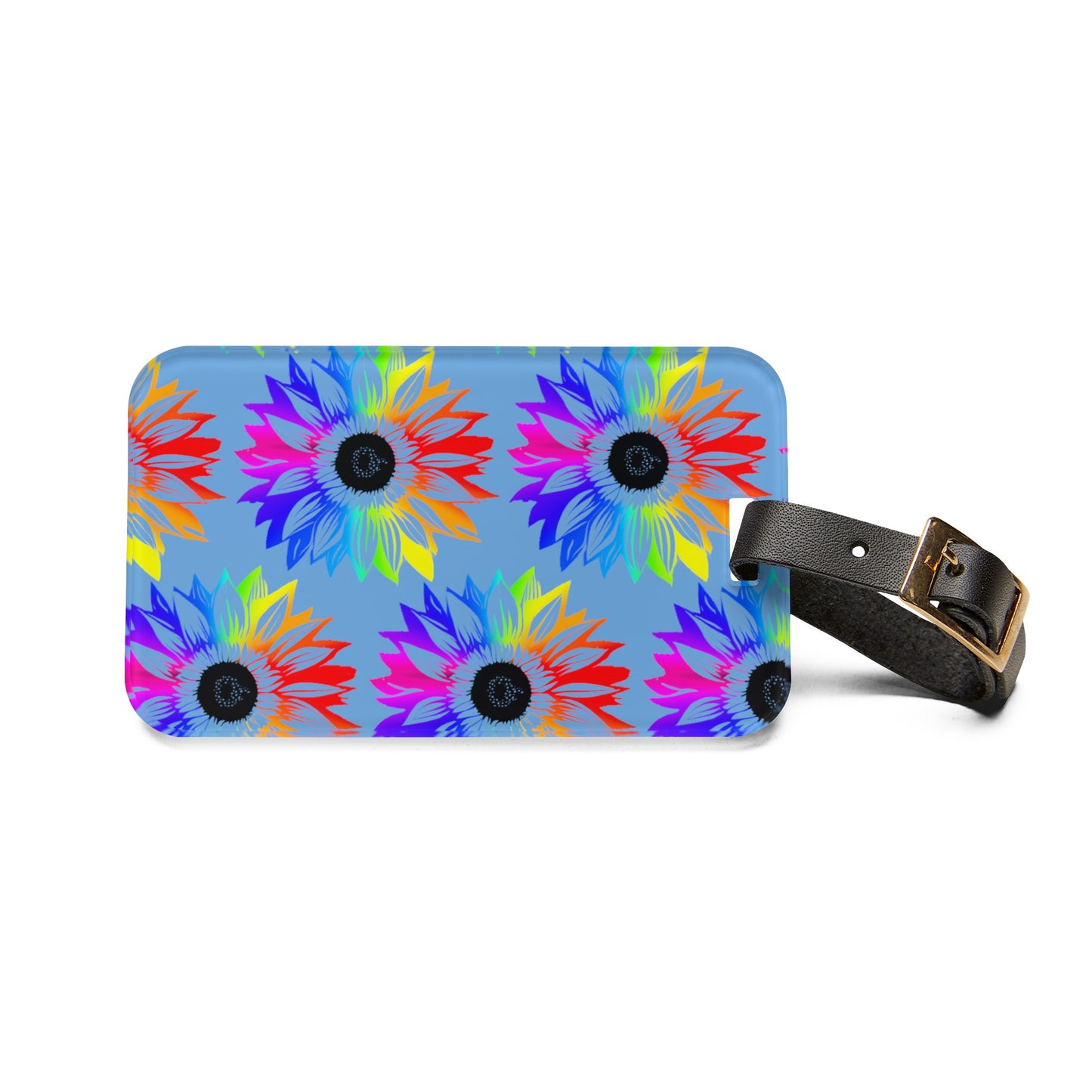 Rainbow Sunglower Luggage Tag