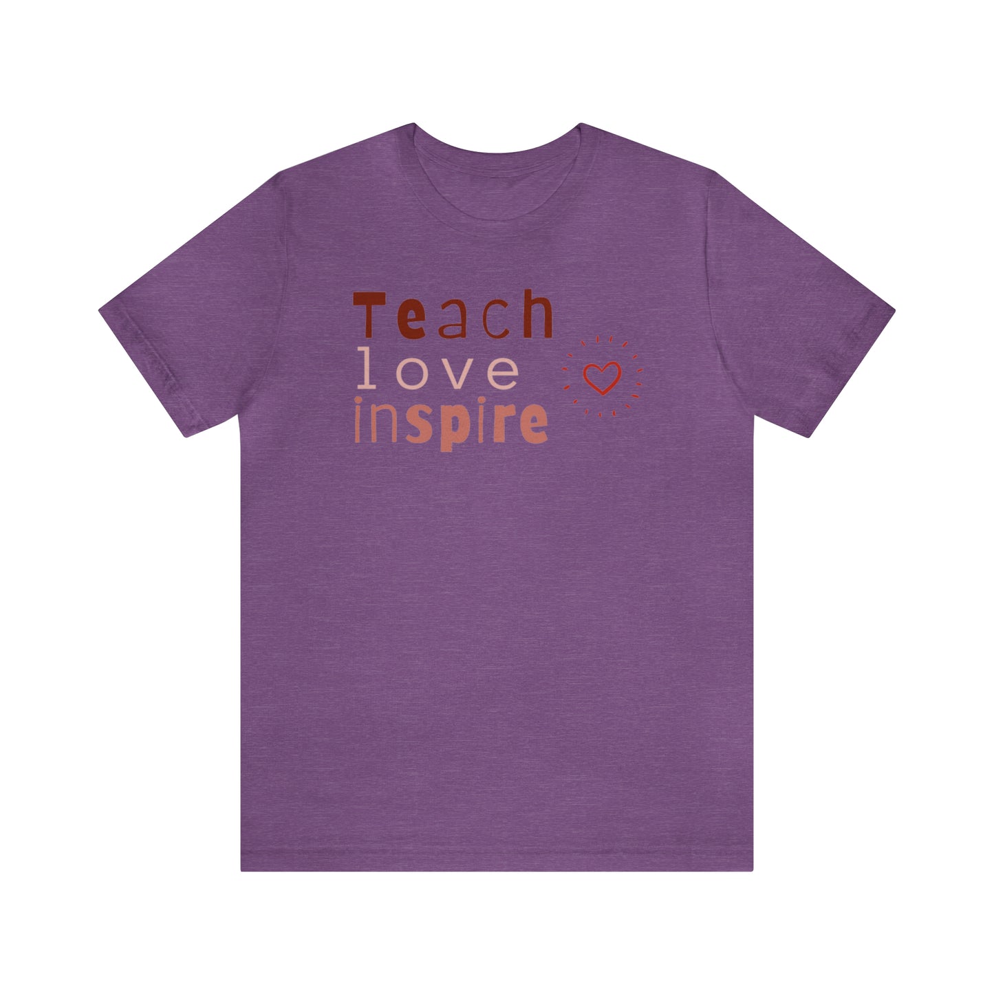 Teach Love Jersey Short Sleeve Tee