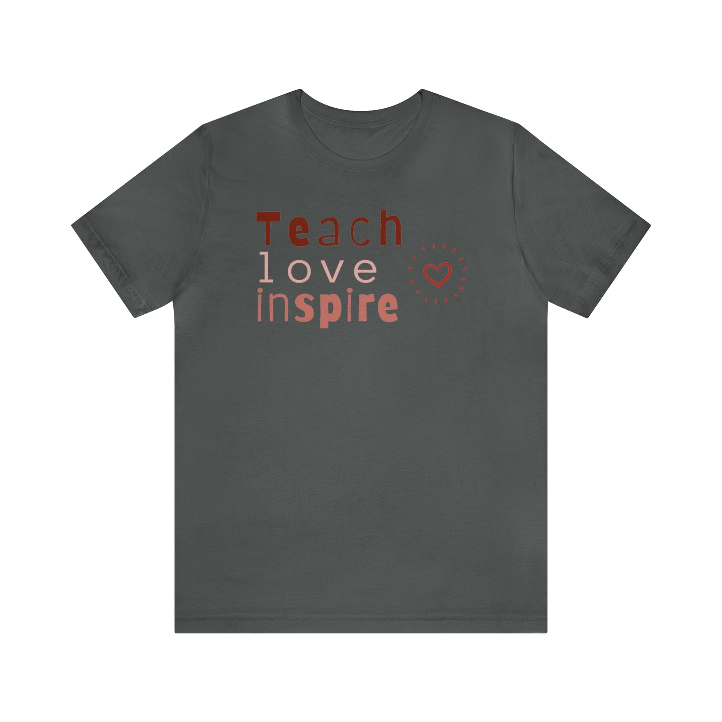 Teach Love Jersey Short Sleeve Tee