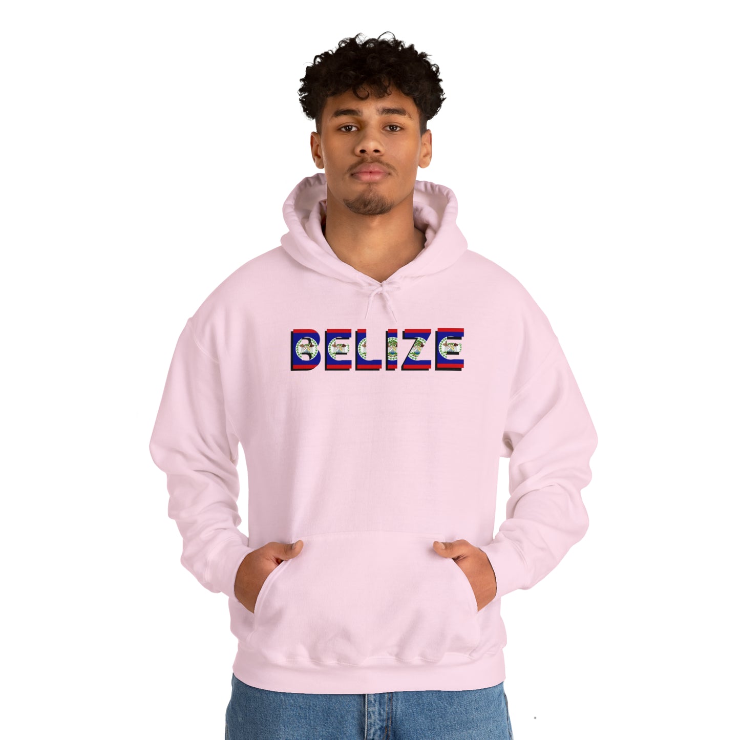 Belize flag Unisex Heavy Blend™ Hooded Sweatshirt