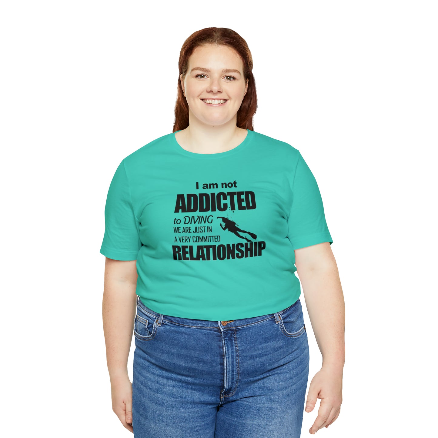 Addicted to diving Jersey Short Sleeve Tee