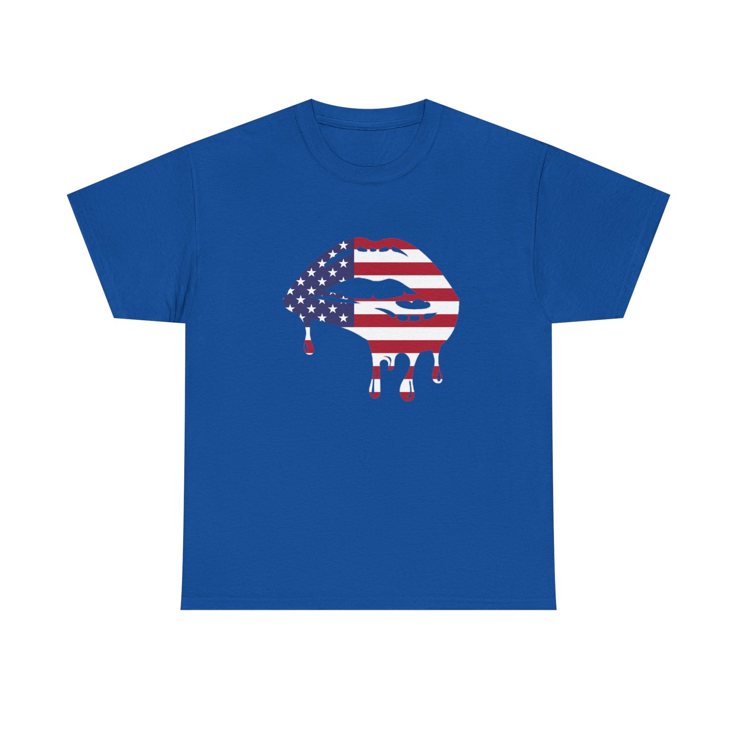 Patriotic Lips Unisex Heavy Cotton Tee