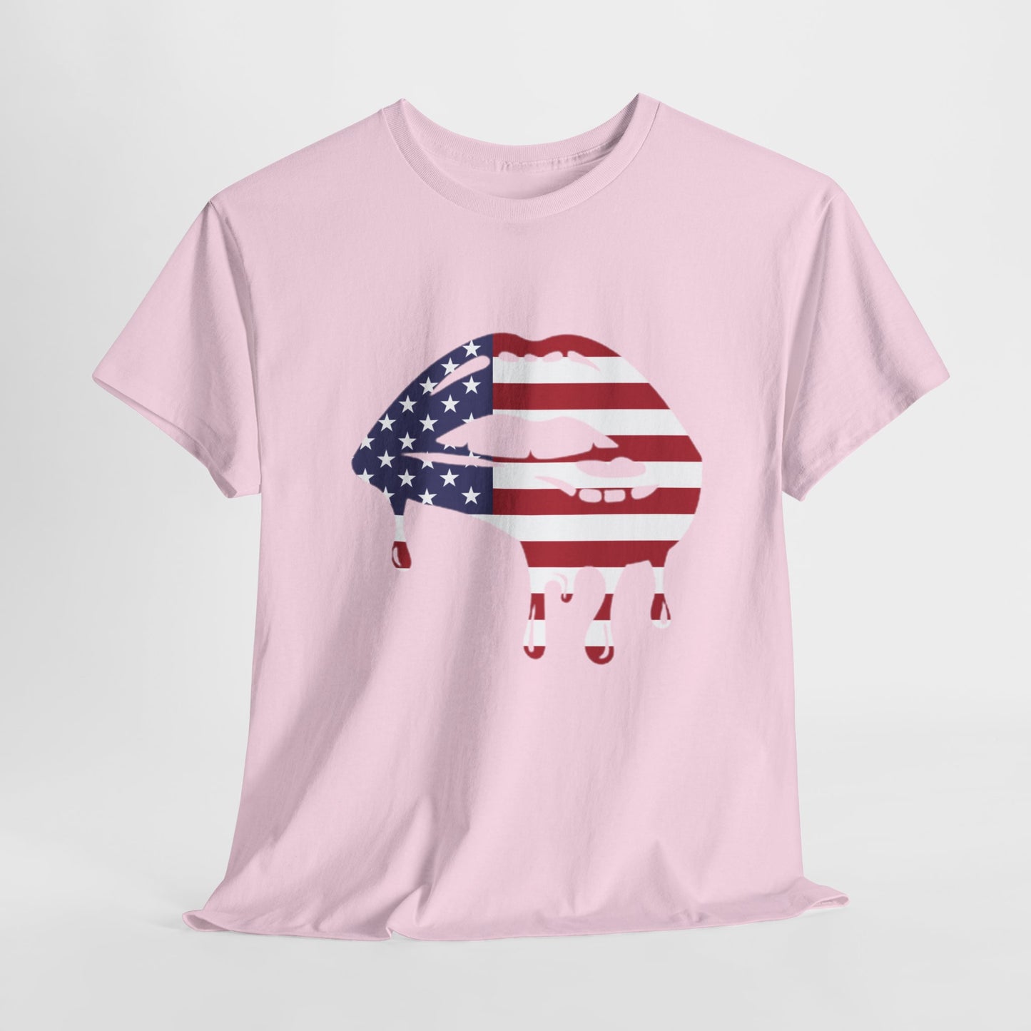 Patriotic Lips Unisex Heavy Cotton Tee