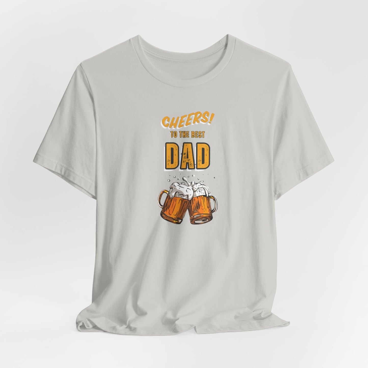 Cheers to the Best Dad Unisex Jersey Short Sleeve Tee