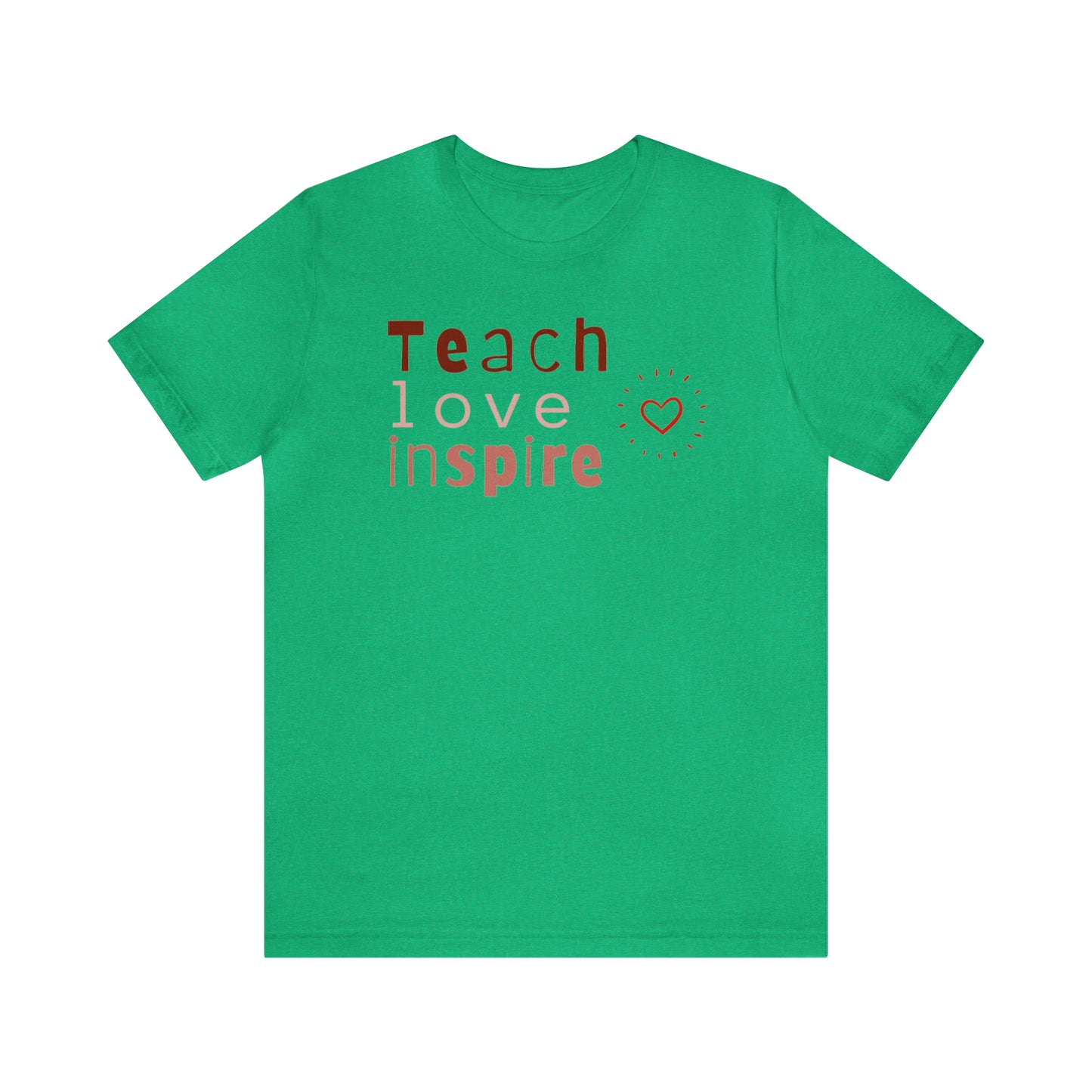 Teach Love Jersey Short Sleeve Tee