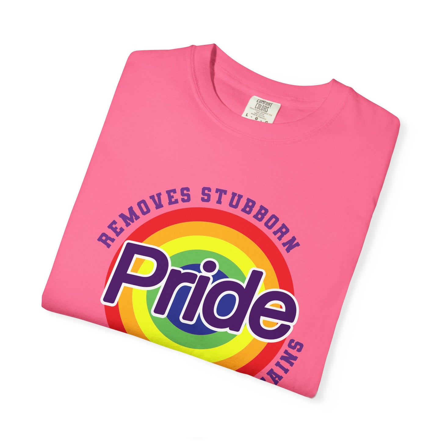Pride Themed Unisex Garment-Dyed T-Shirt - Removes Stubborn Orange Stains