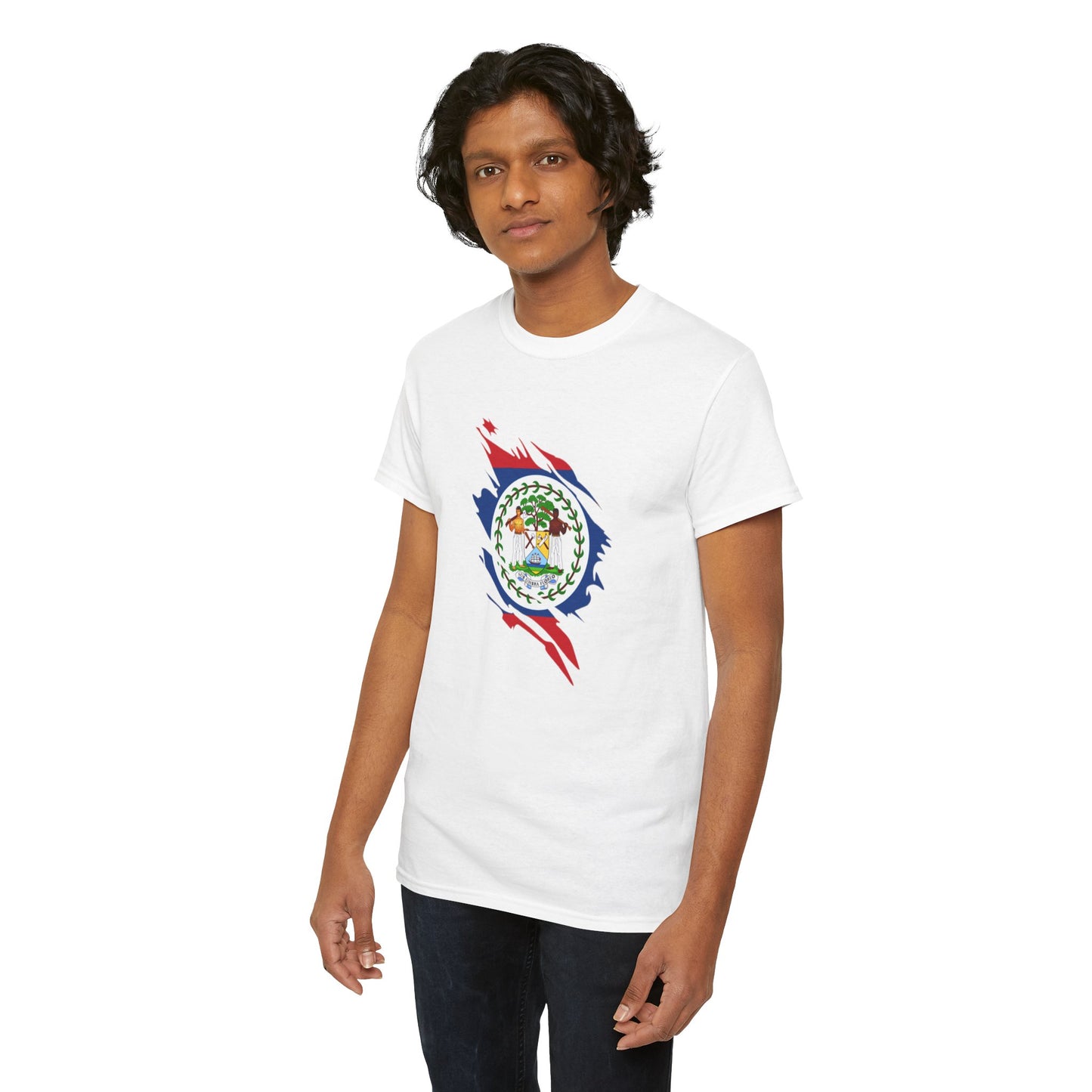 Belize Flag Unisex Heavy Cotton Tee