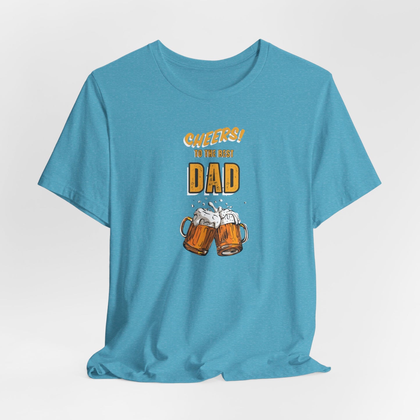 Cheers to the Best Dad Unisex Jersey Short Sleeve Tee
