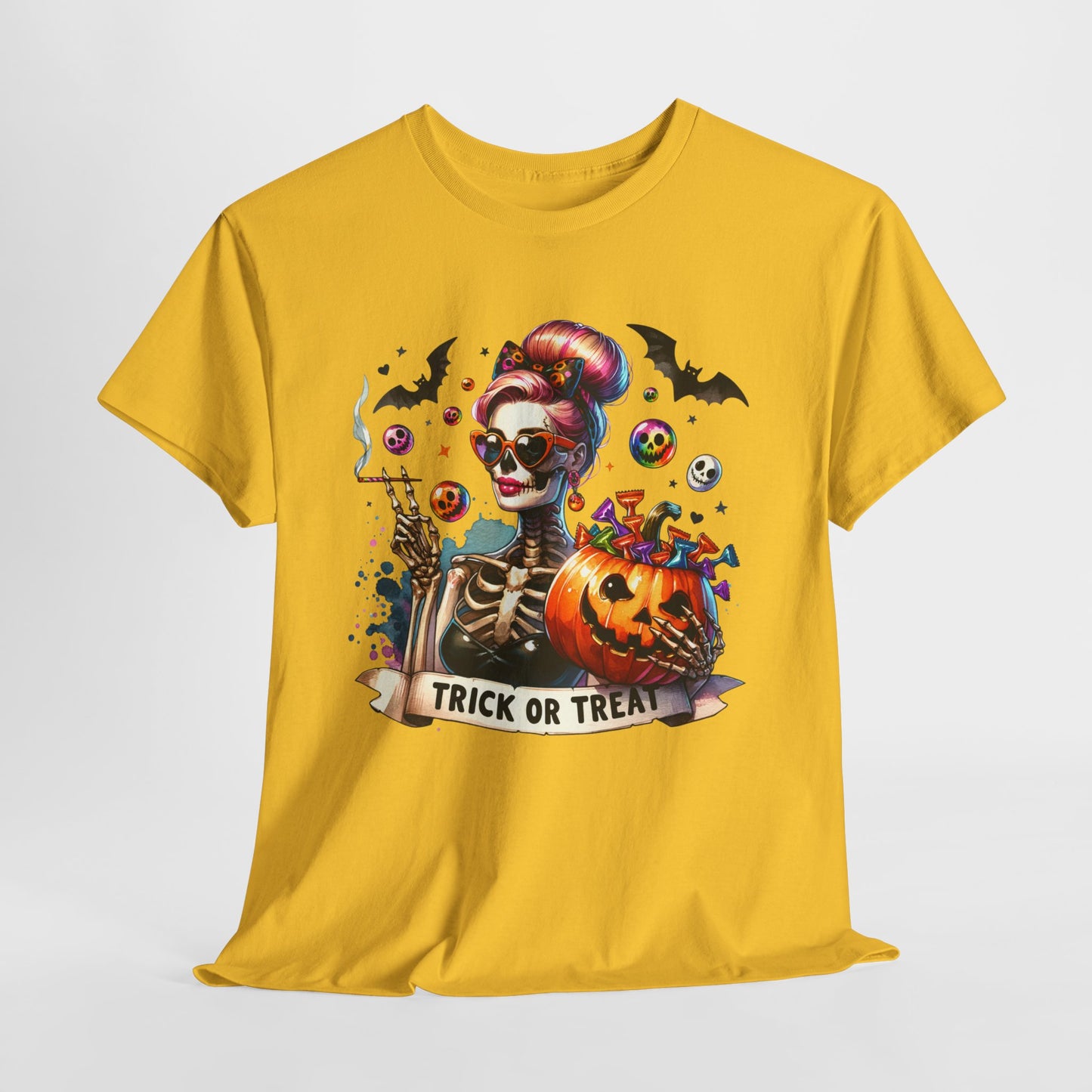 Pumpkin Girl Unisex Heavy Cotton Tee
