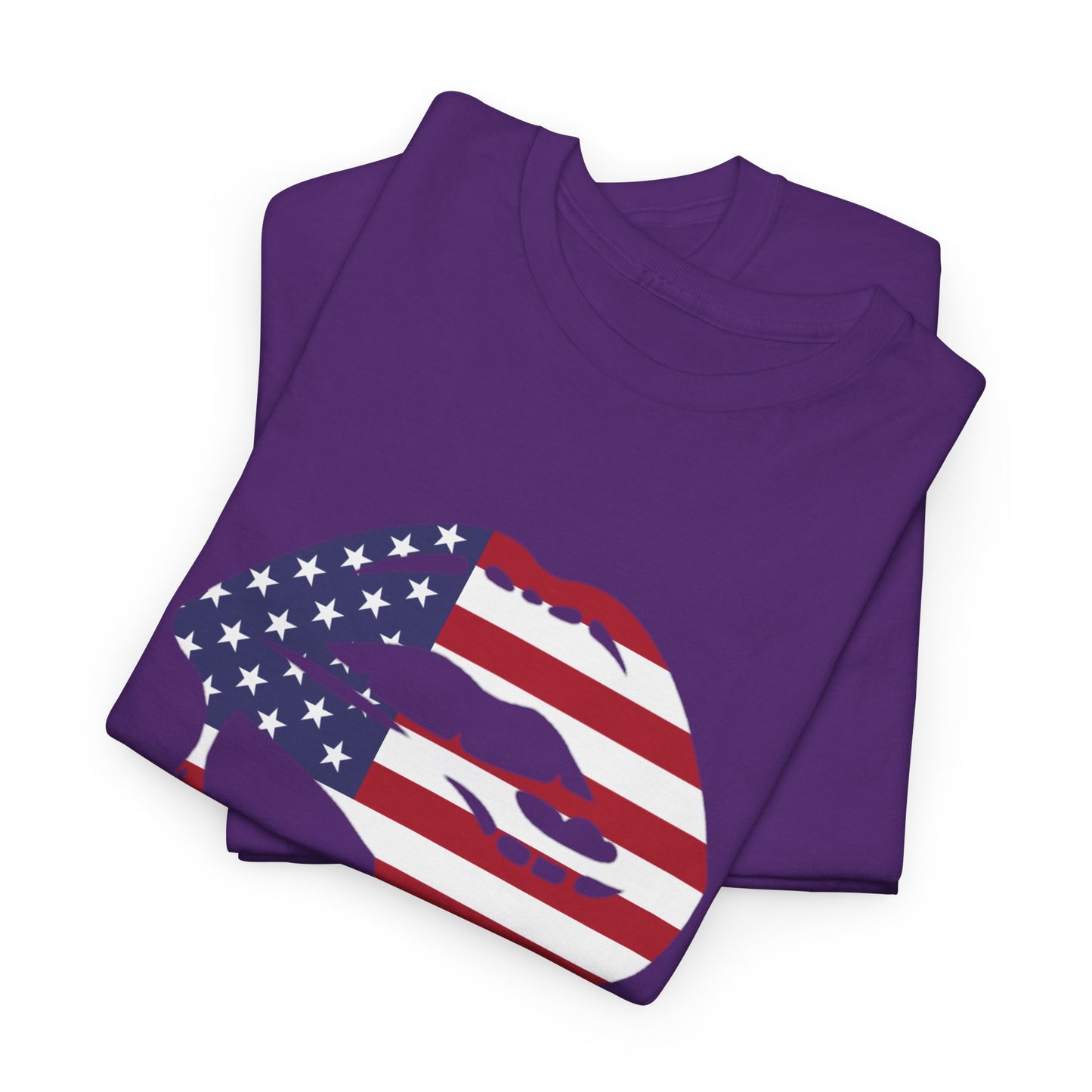 Patriotic Lips Unisex Heavy Cotton Tee