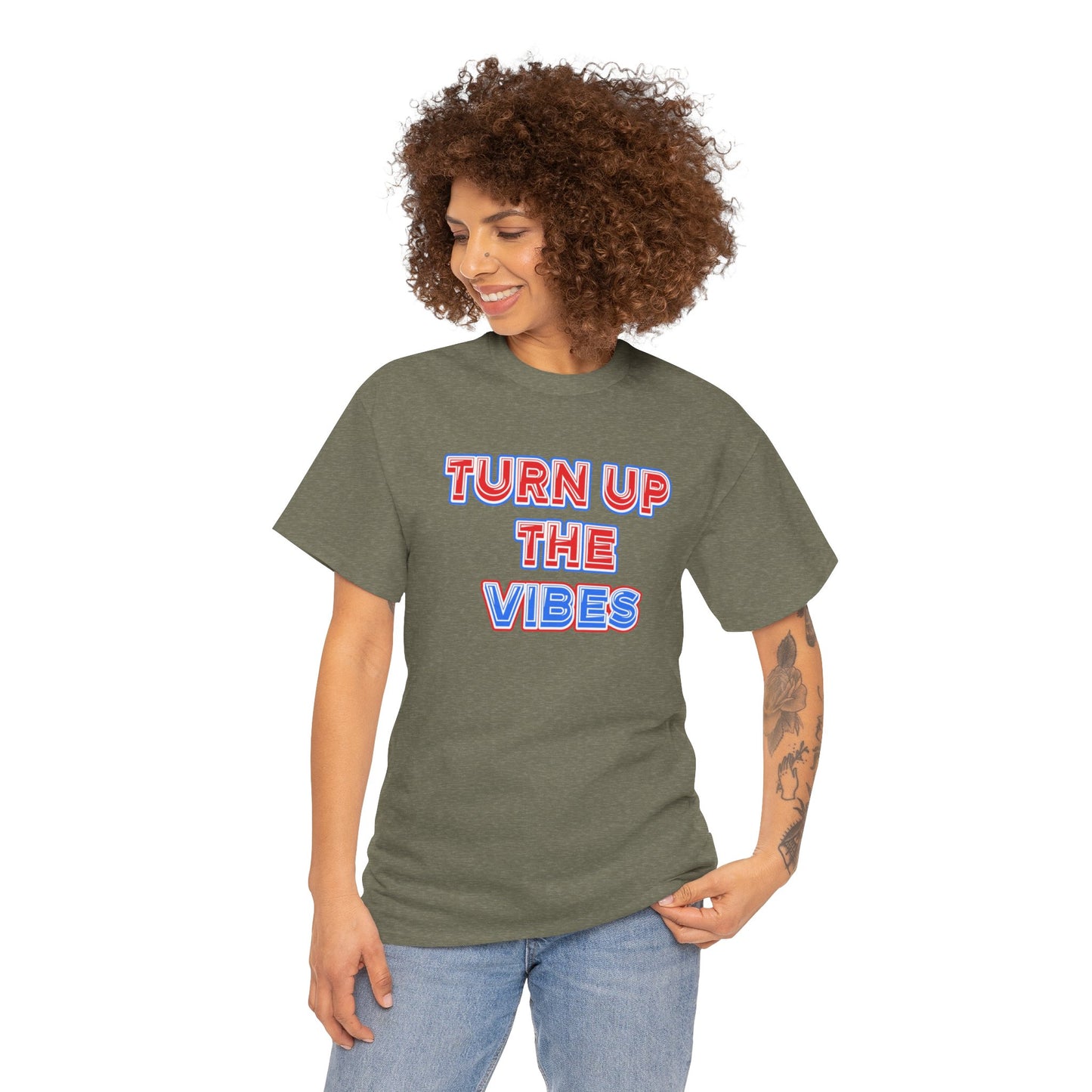 Turn up the vibes Unisex Heavy Cotton Tee