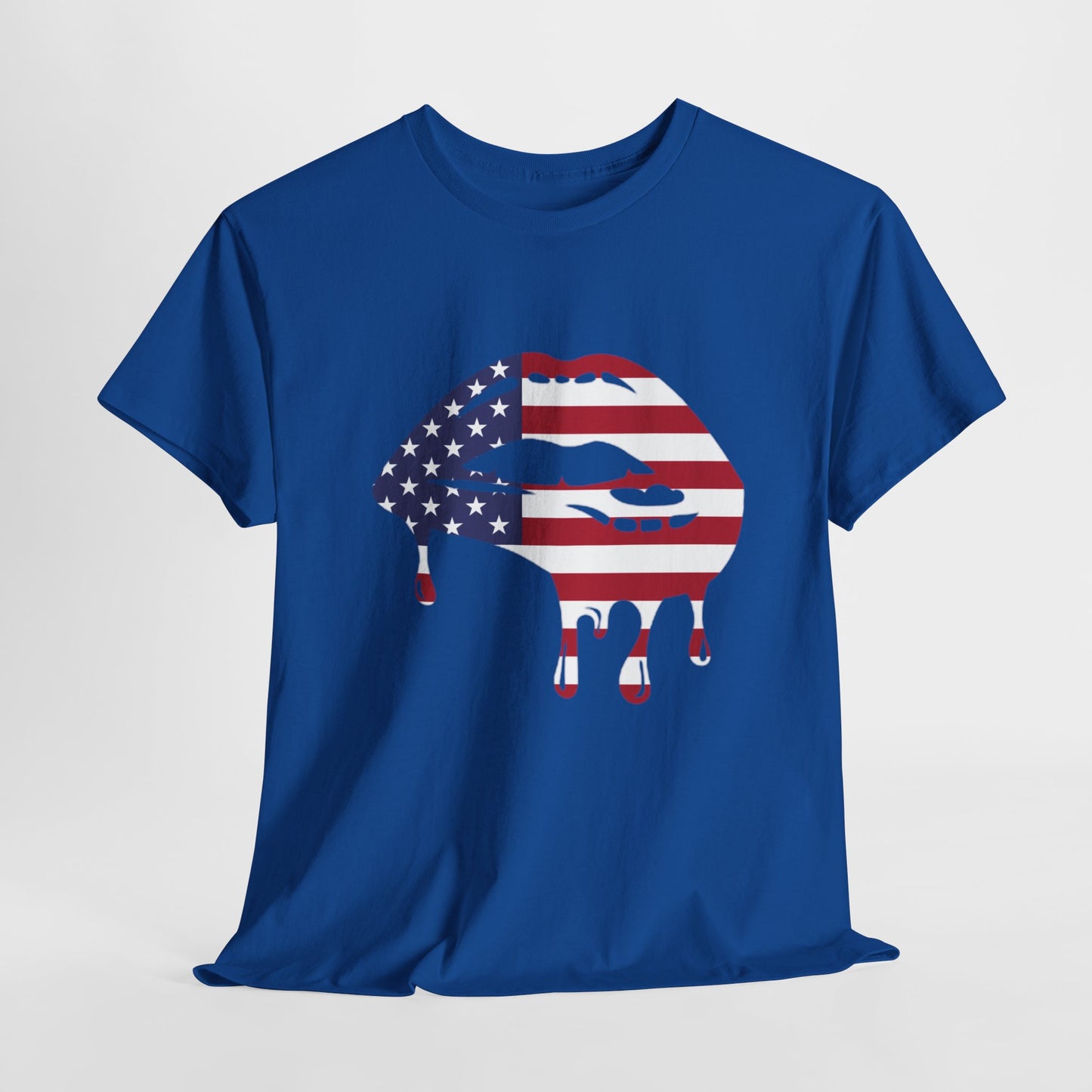 Patriotic Lips Unisex Heavy Cotton Tee