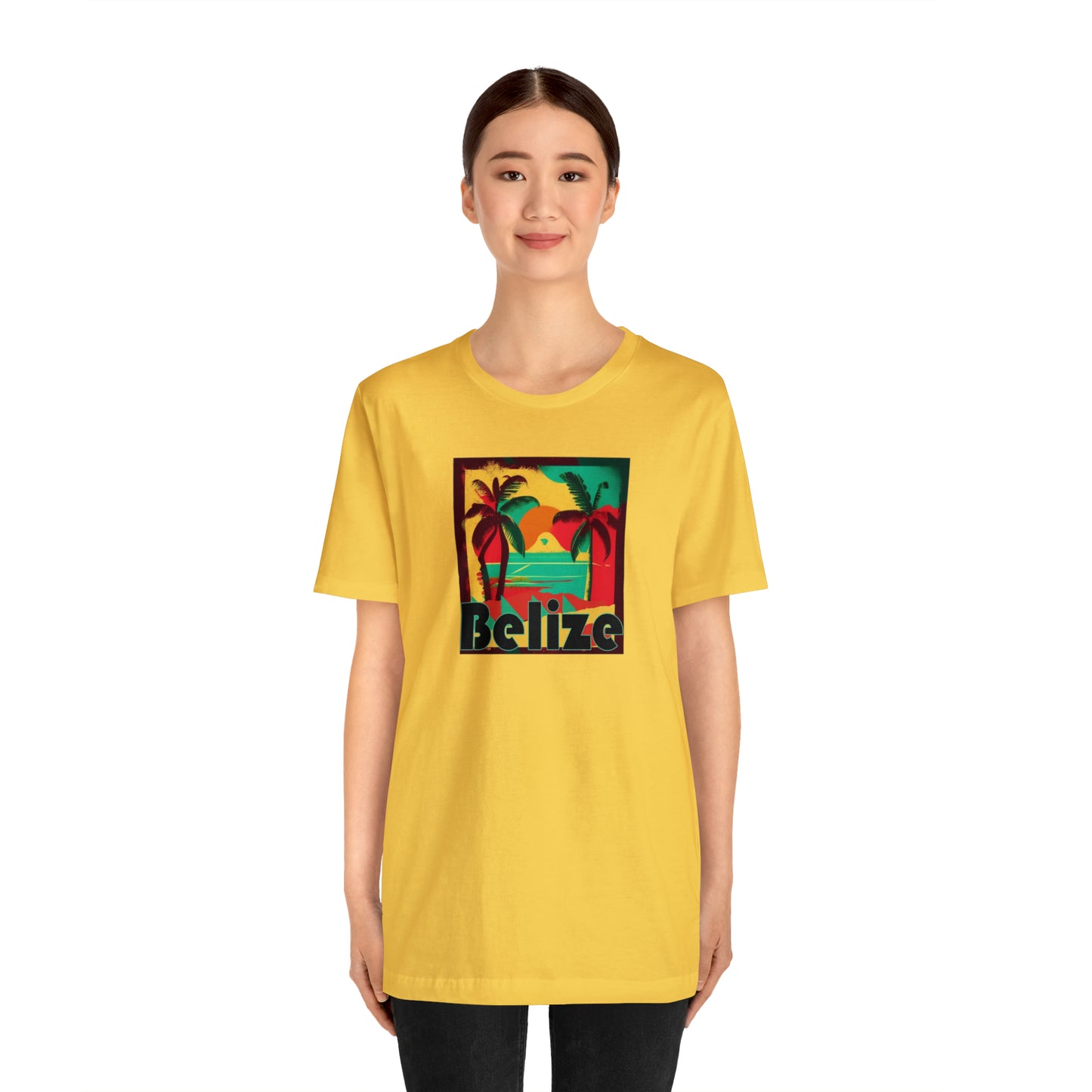 Retro Belize Unisex Jersey Short Sleeve Tee