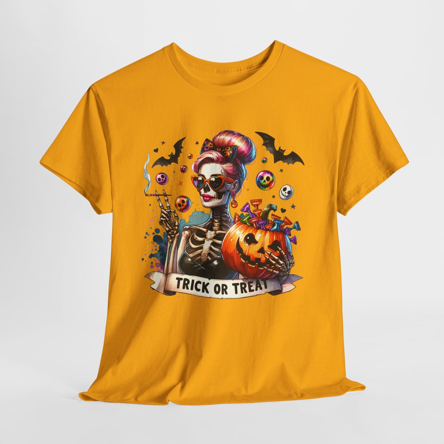 Pumpkin Girl Unisex Heavy Cotton Tee