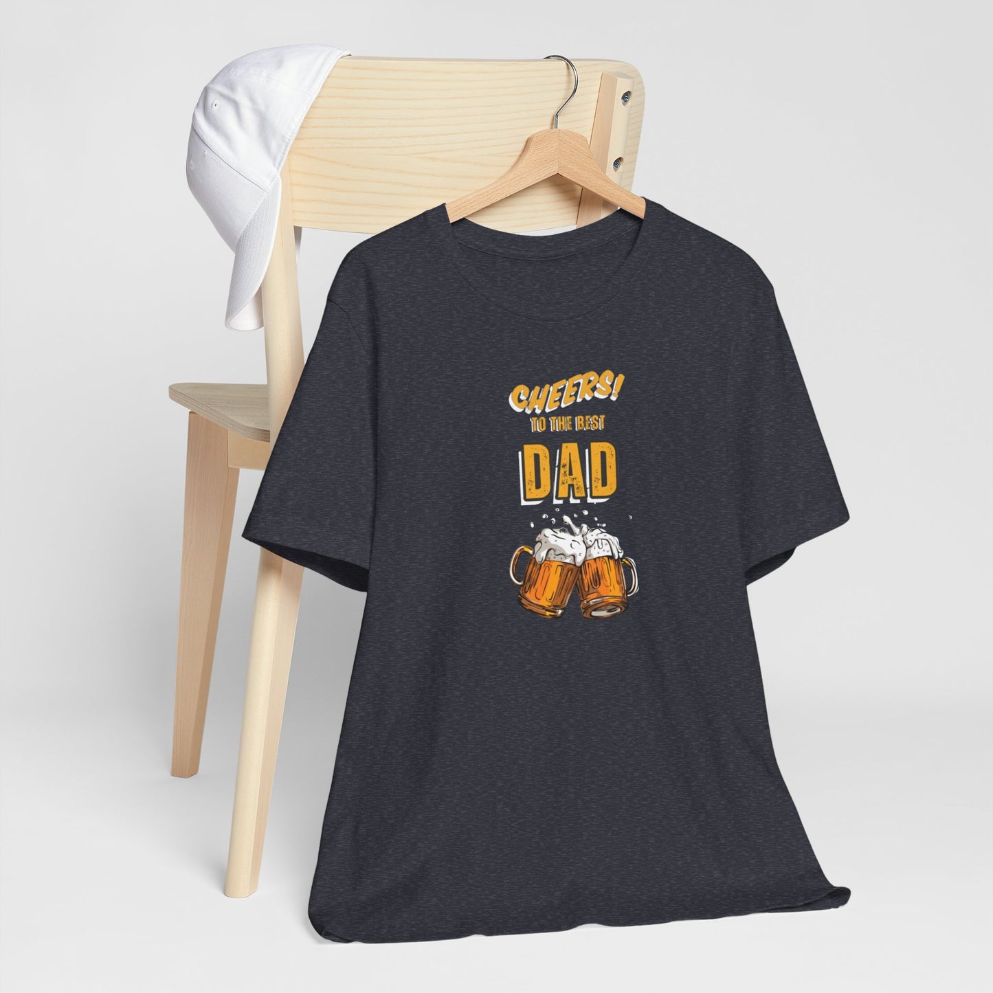Cheers to the Best Dad Unisex Jersey Short Sleeve Tee