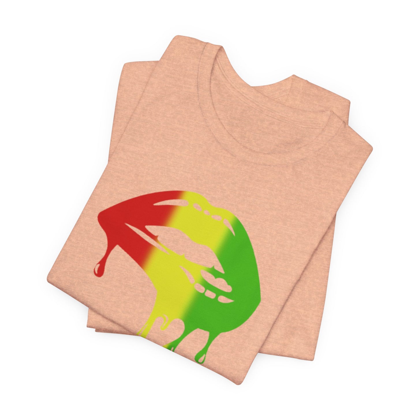 Rasta Lips Unisex Jersey Short Sleeve Tee