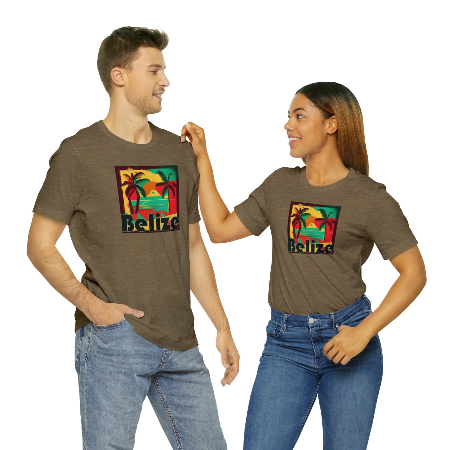 Retro Belize Unisex Jersey Short Sleeve Tee