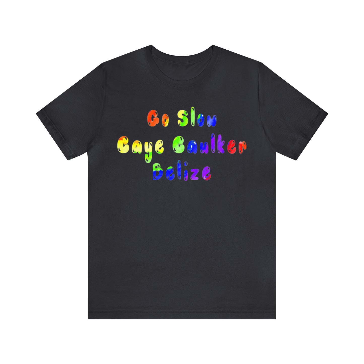 Go Slow Rainbow Unisex Jersey Short Sleeve Tee
