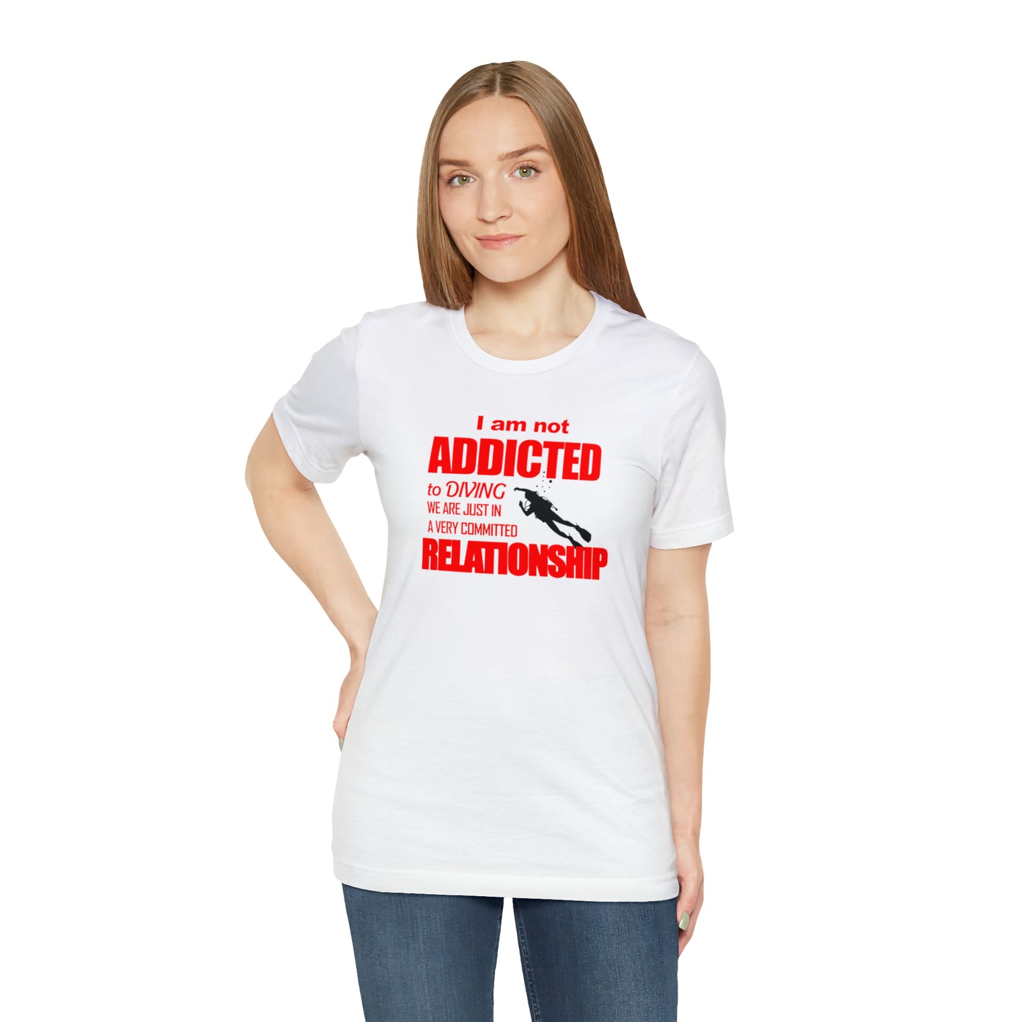 Addicted to diving Jersey Short Sleeve Tee