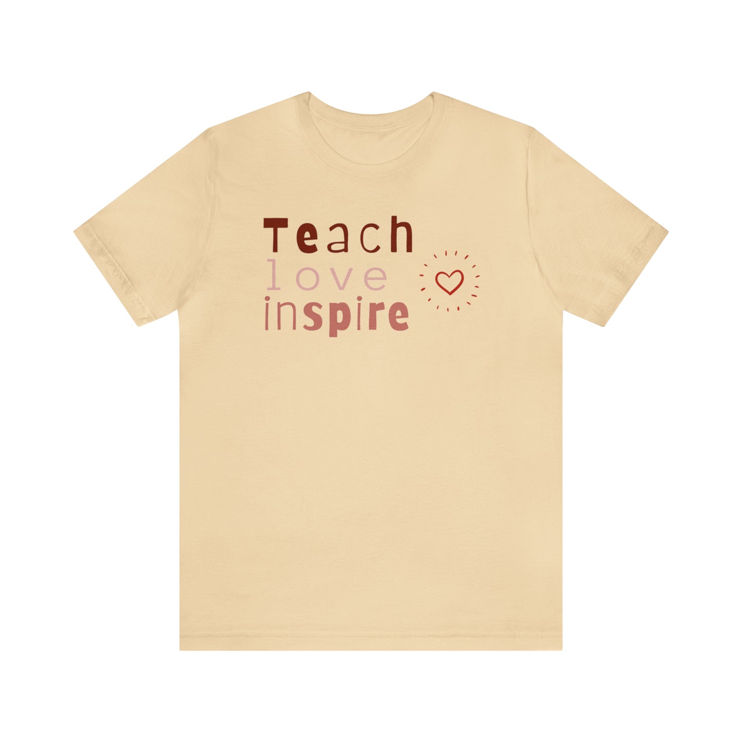 Teach Love Jersey Short Sleeve Tee