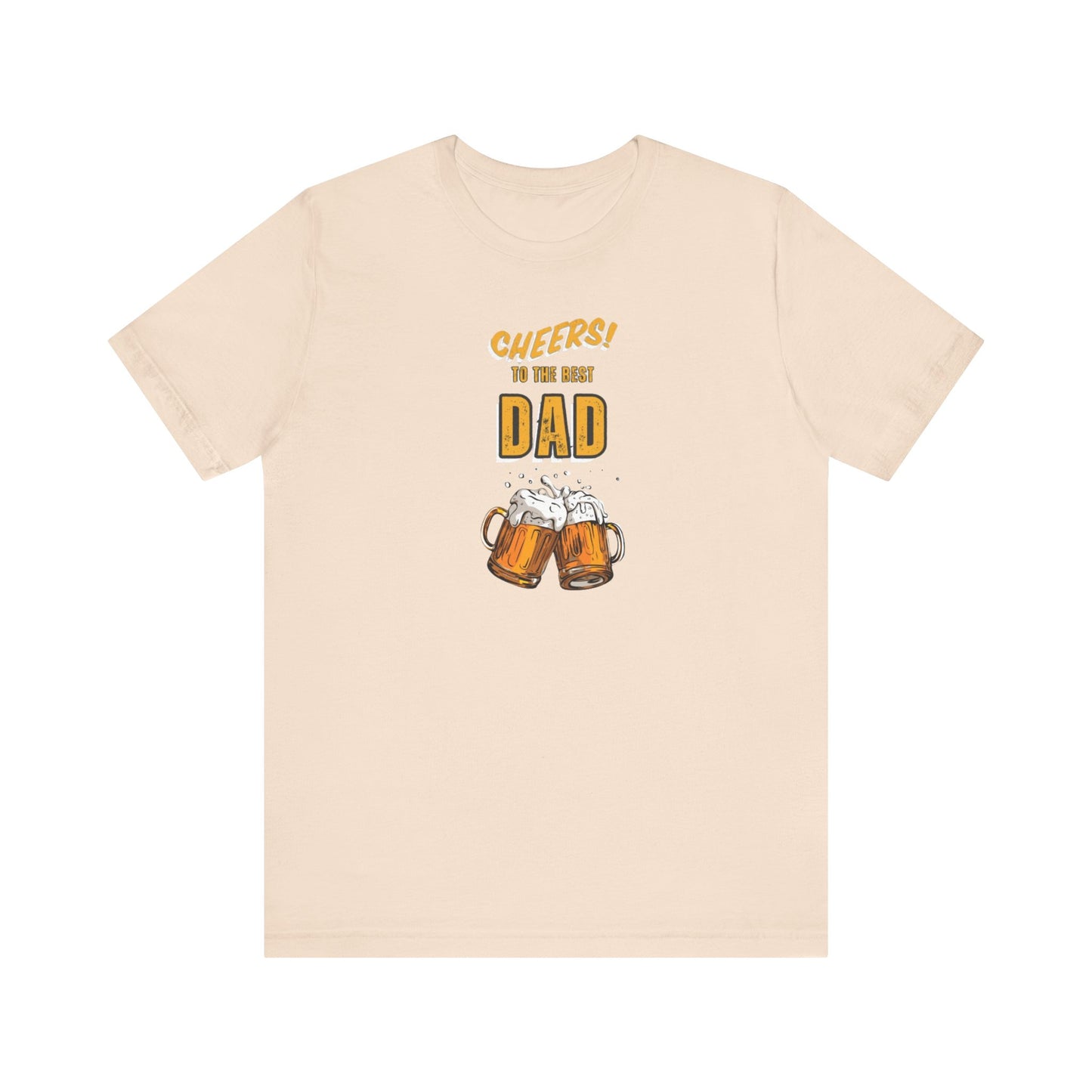 Cheers to the Best Dad Unisex Jersey Short Sleeve Tee