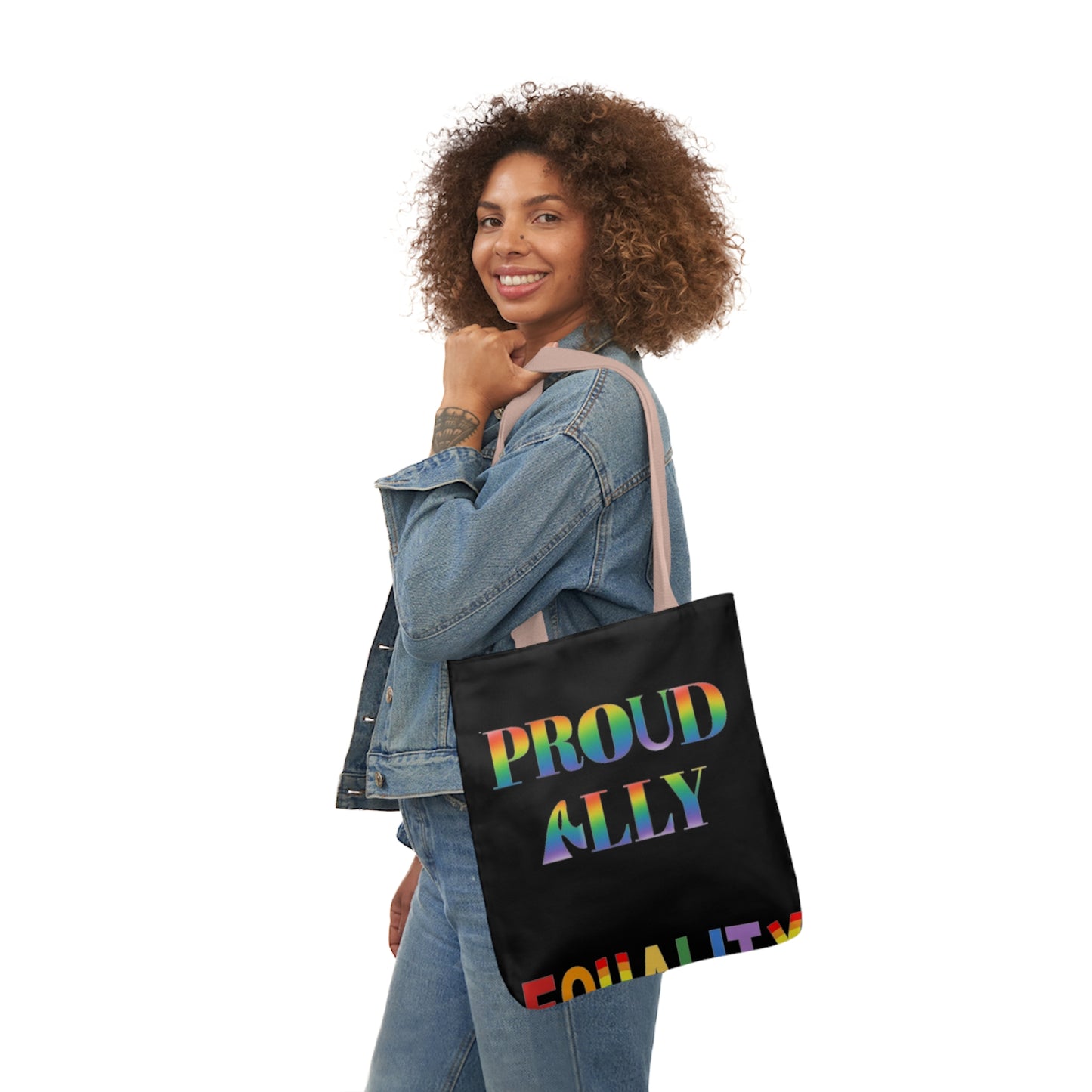 Proud Ally Canvas Tote Bag, 5-Color Straps