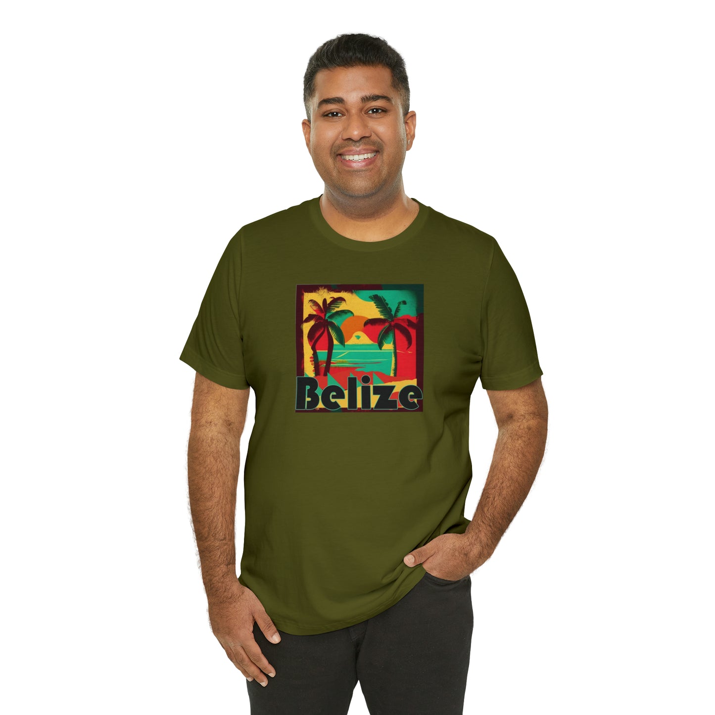 Retro Belize Unisex Jersey Short Sleeve Tee