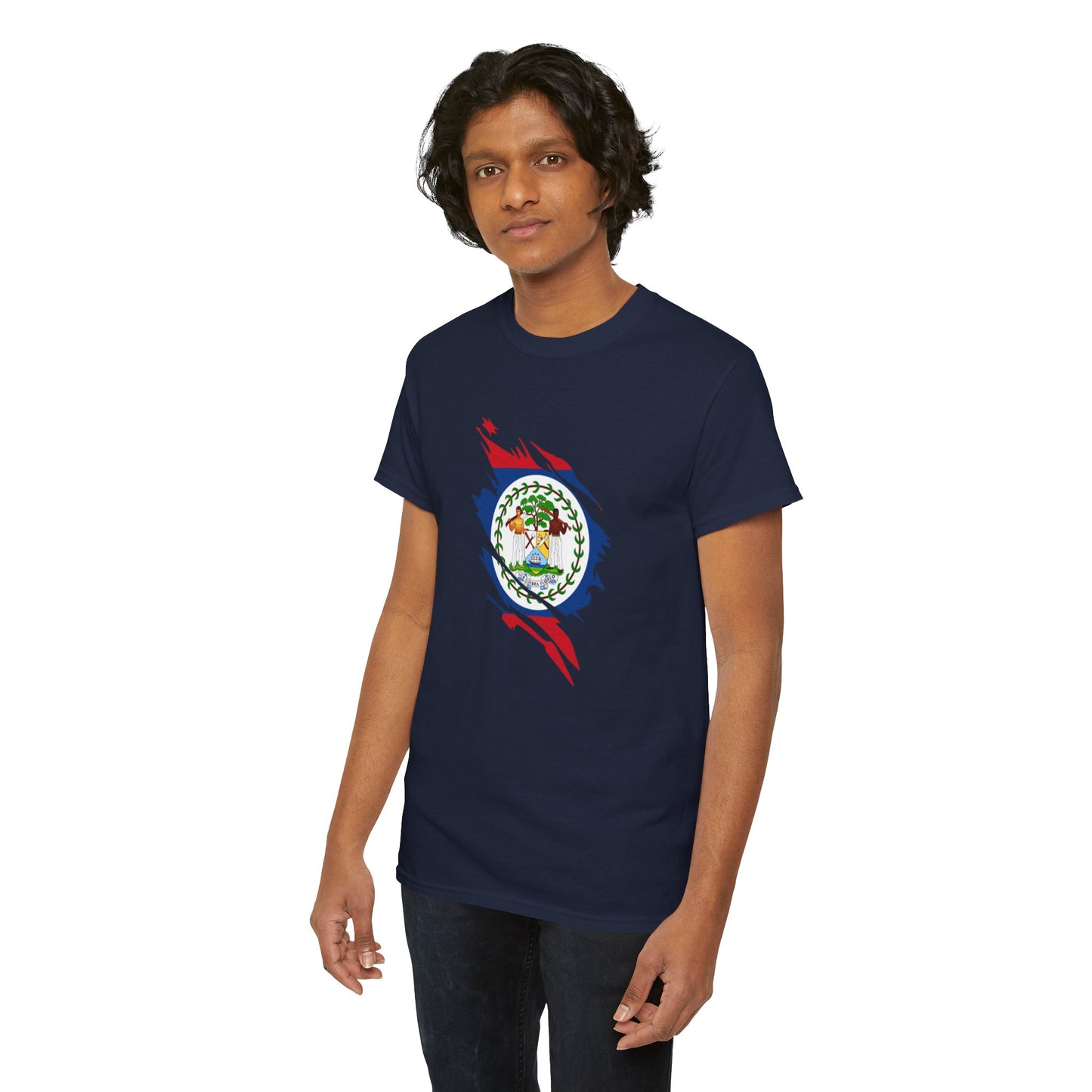 Belize Flag Unisex Heavy Cotton Tee