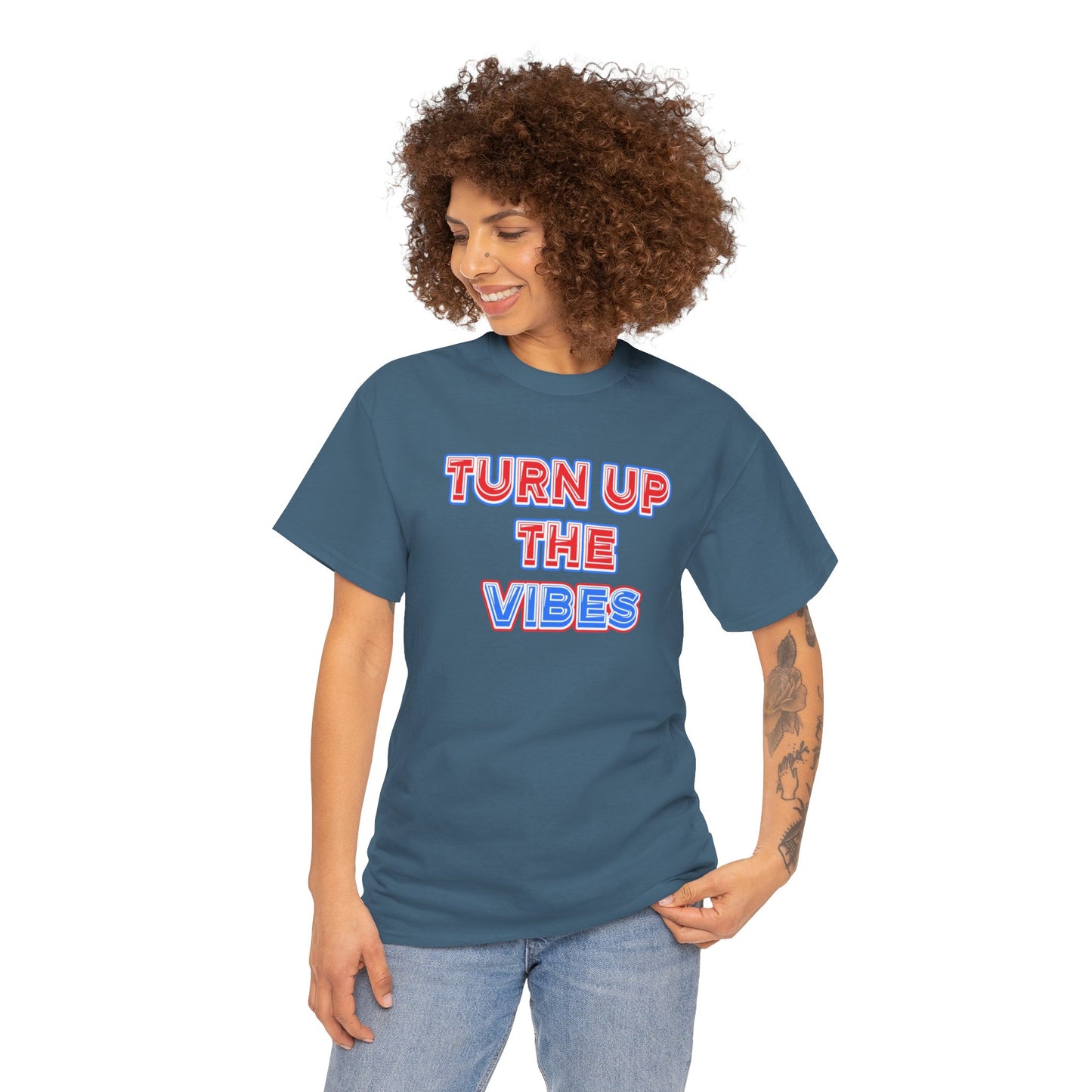 Turn up the vibes Unisex Heavy Cotton Tee