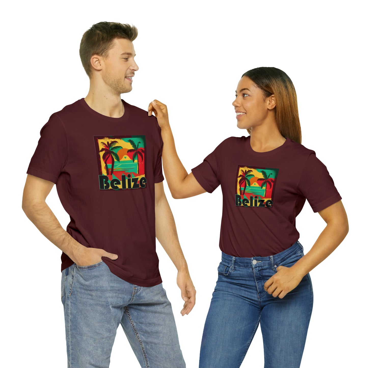 Retro Belize Unisex Jersey Short Sleeve Tee