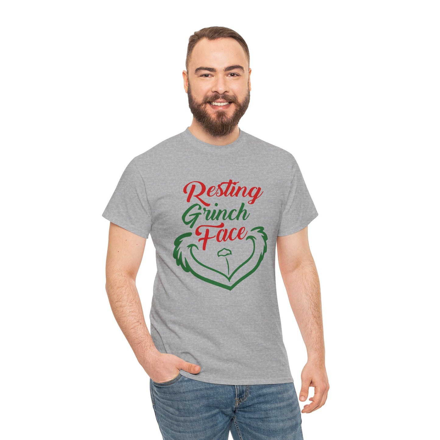 Resting Grinch Face Cotton Tee