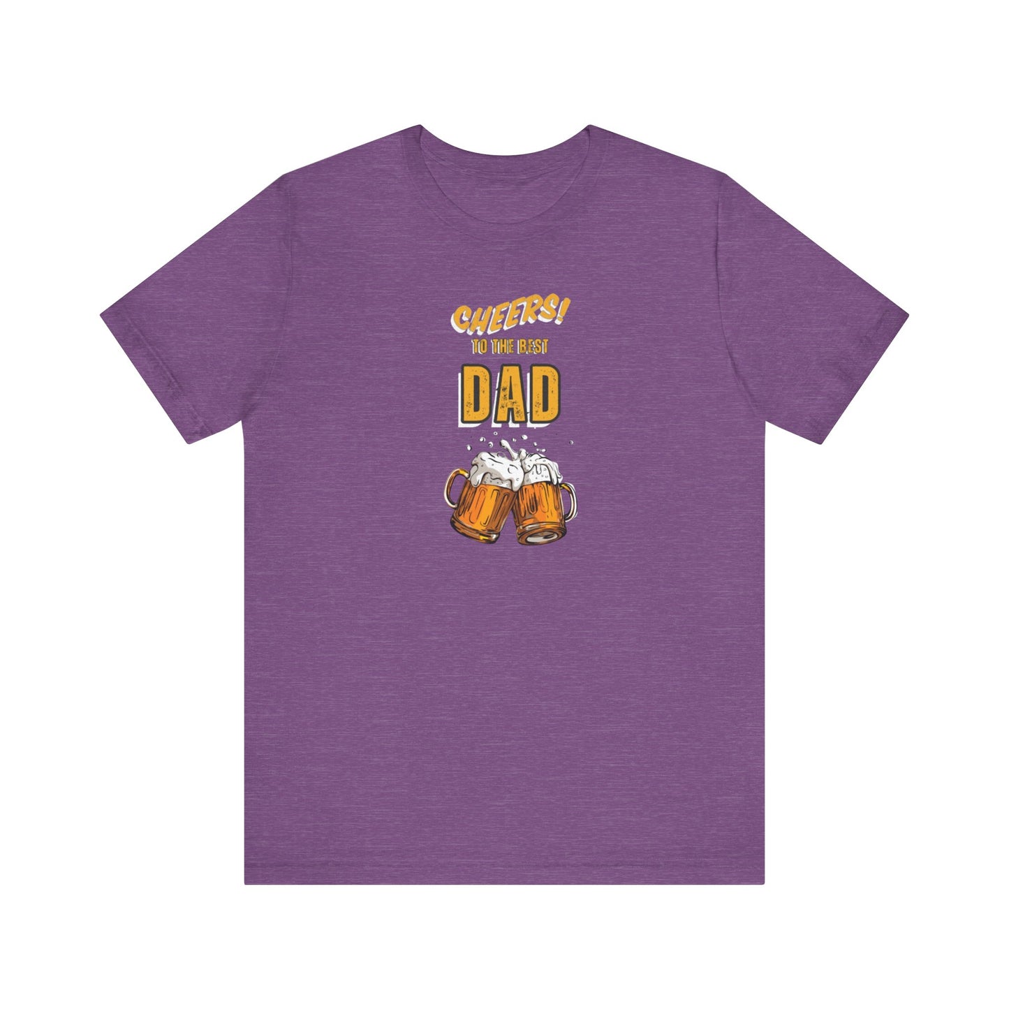 Cheers to the Best Dad Unisex Jersey Short Sleeve Tee