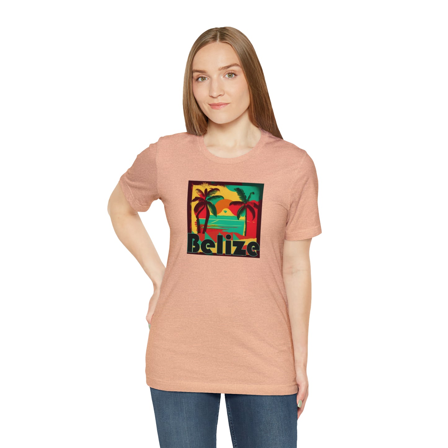 Retro Belize Unisex Jersey Short Sleeve Tee