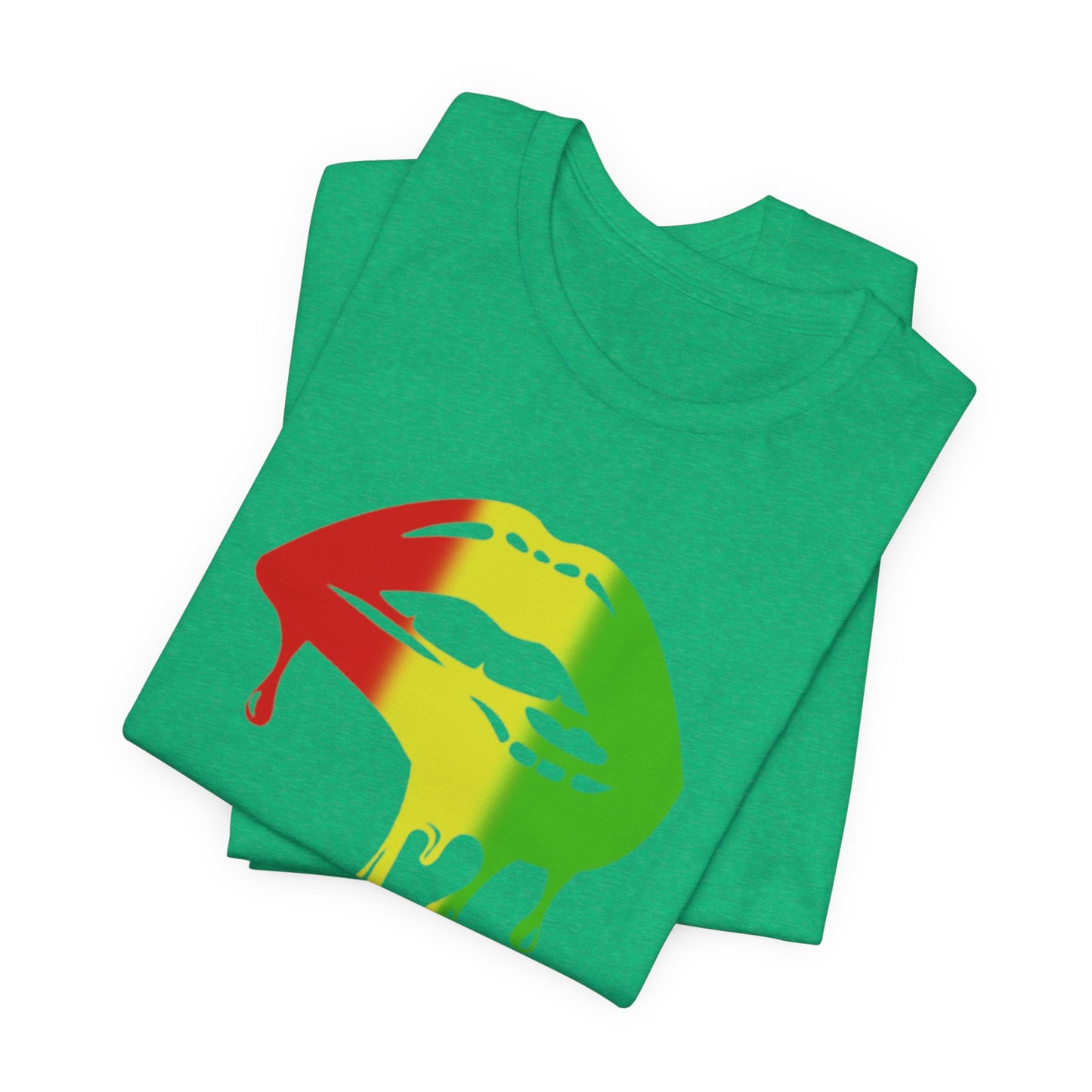 Rasta Lips Unisex Jersey Short Sleeve Tee