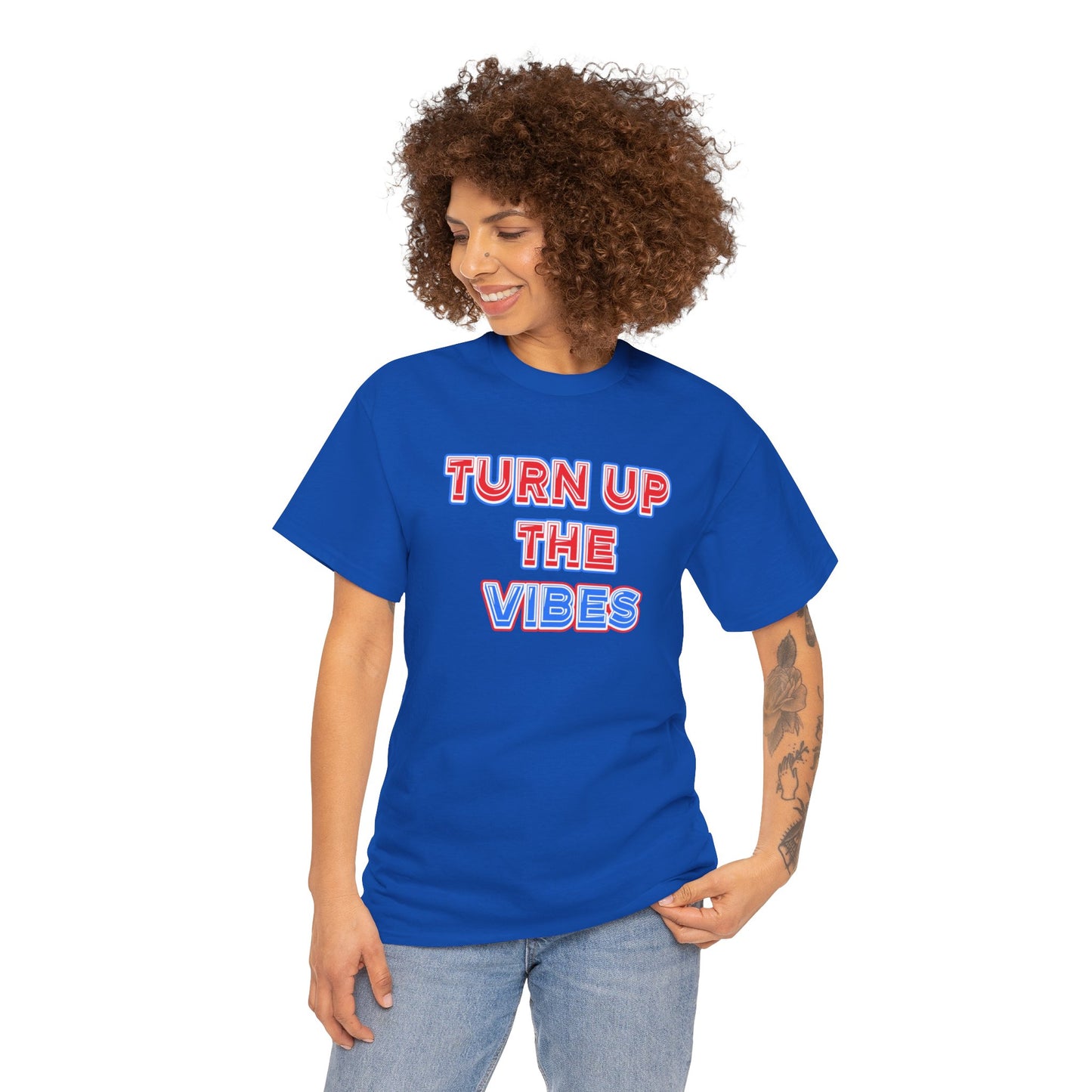 Turn up the vibes Unisex Heavy Cotton Tee