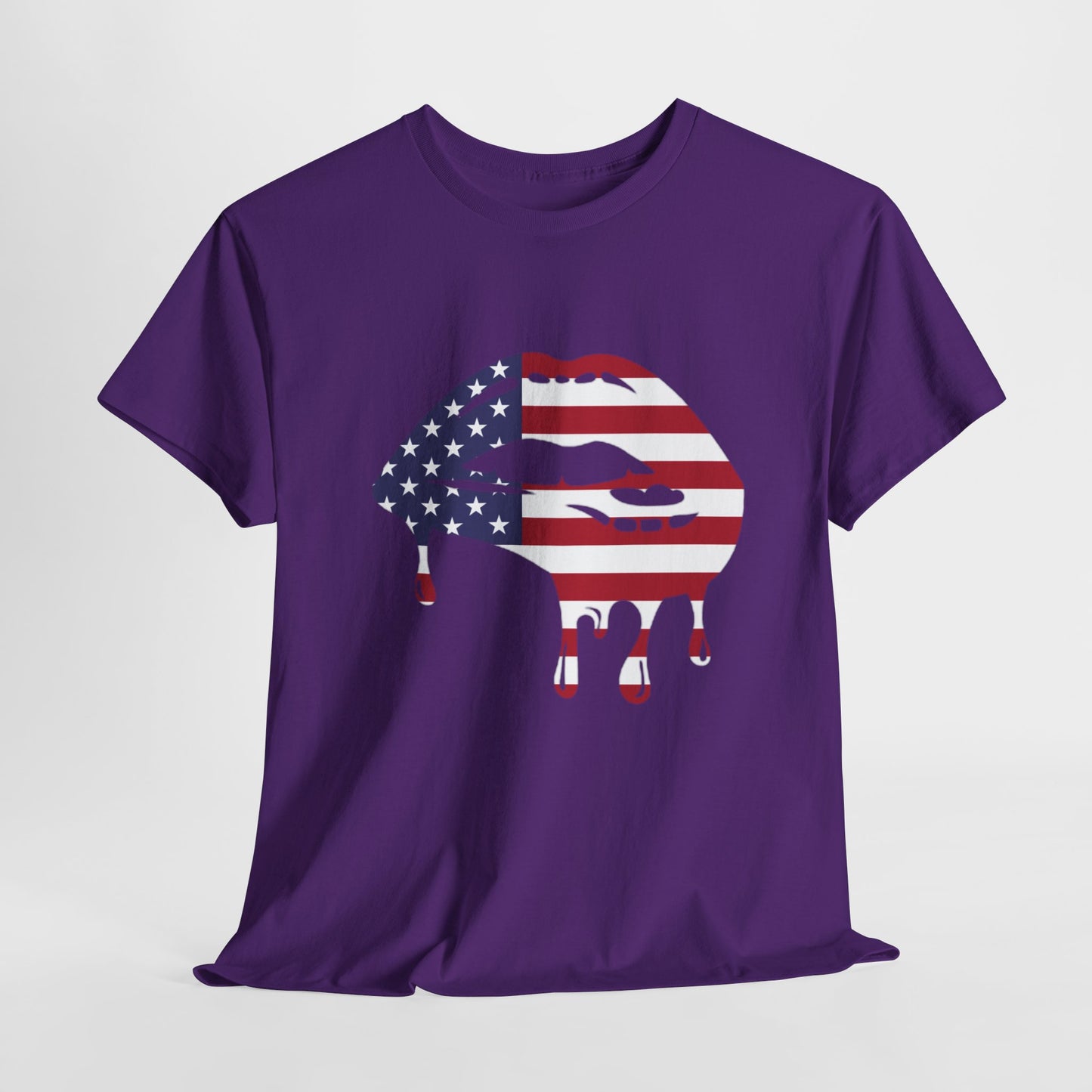 Patriotic Lips Unisex Heavy Cotton Tee