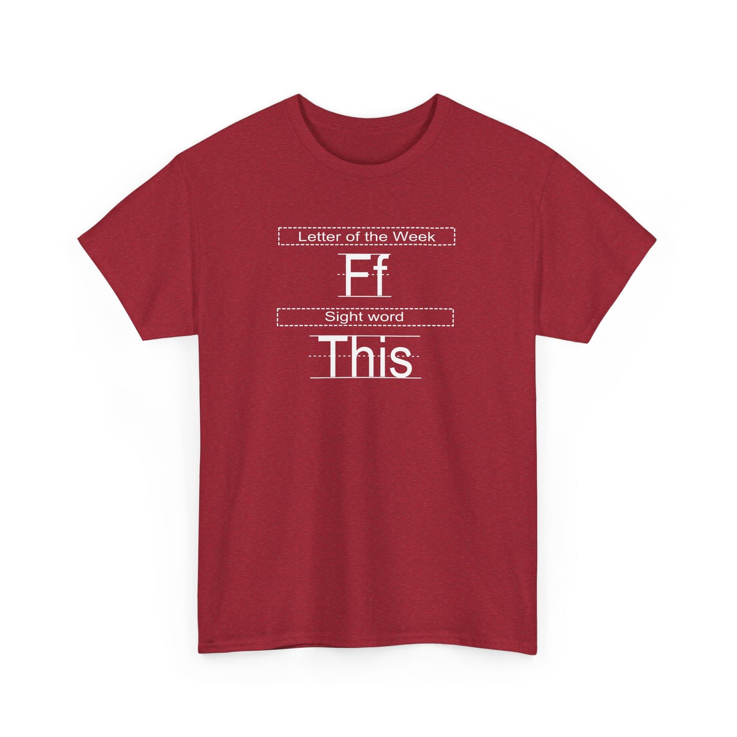Sight Words Unisex Heavy Cotton Tee