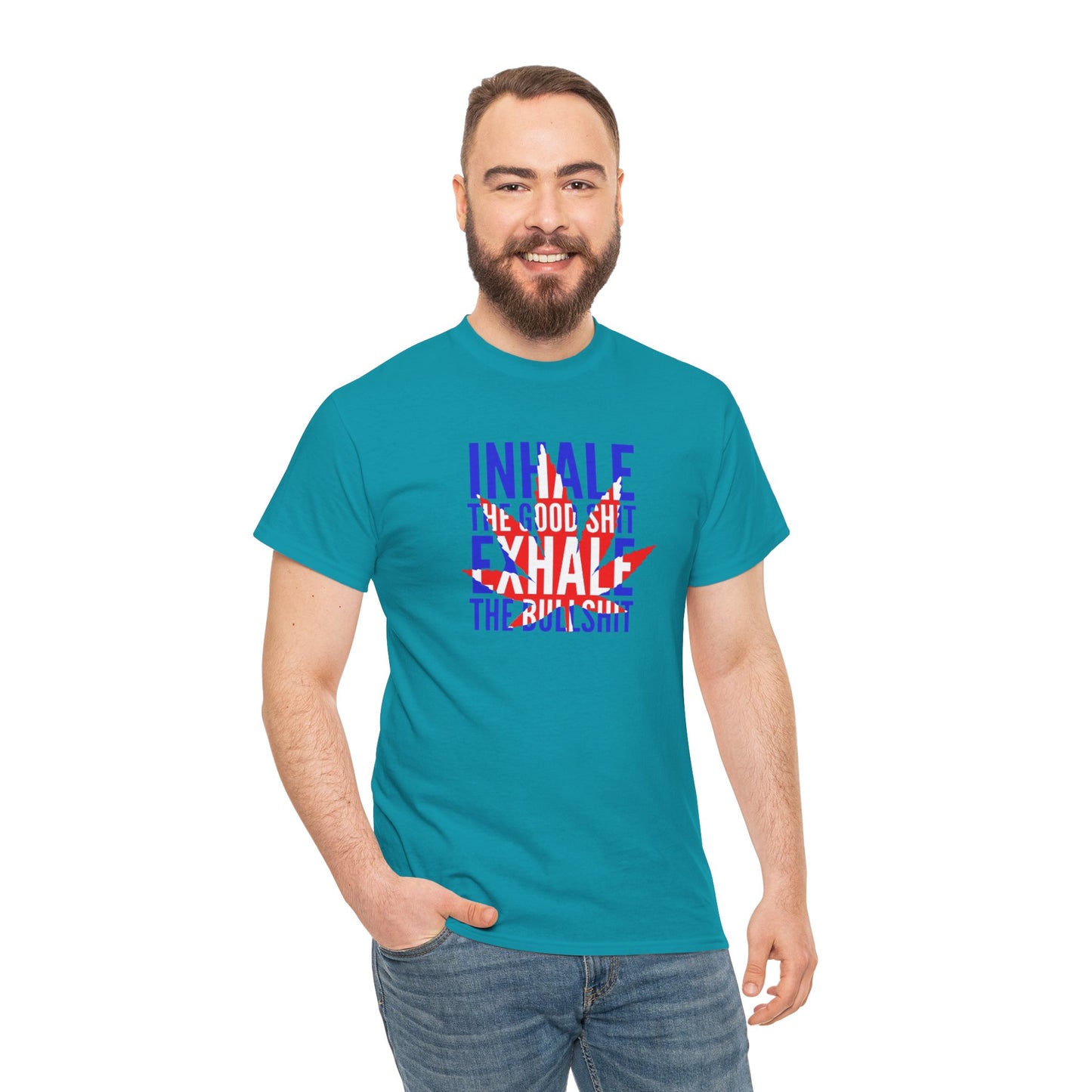 Inhale/ exhale Unisex Heavy Cotton Tee