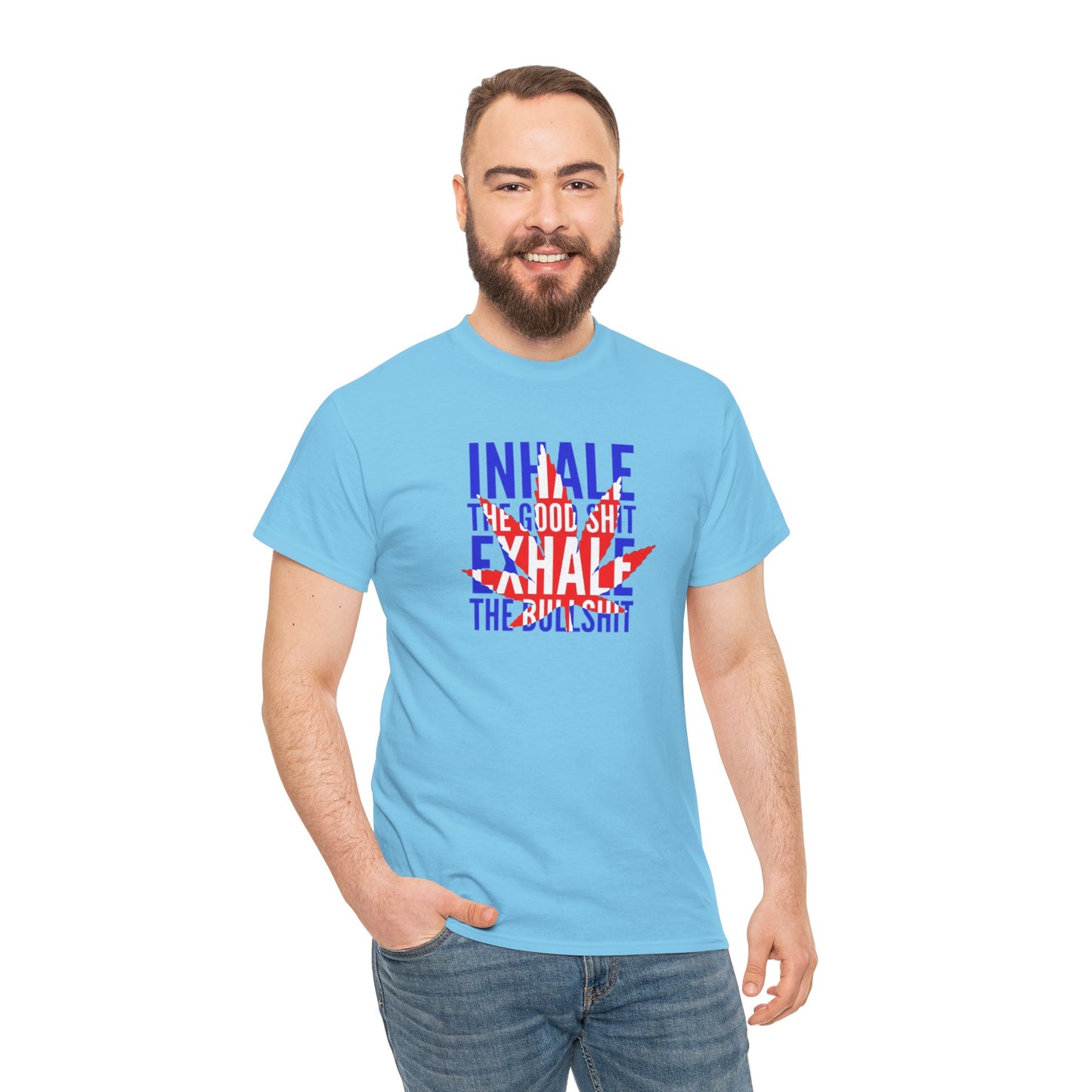 Inhale/ exhale Unisex Heavy Cotton Tee