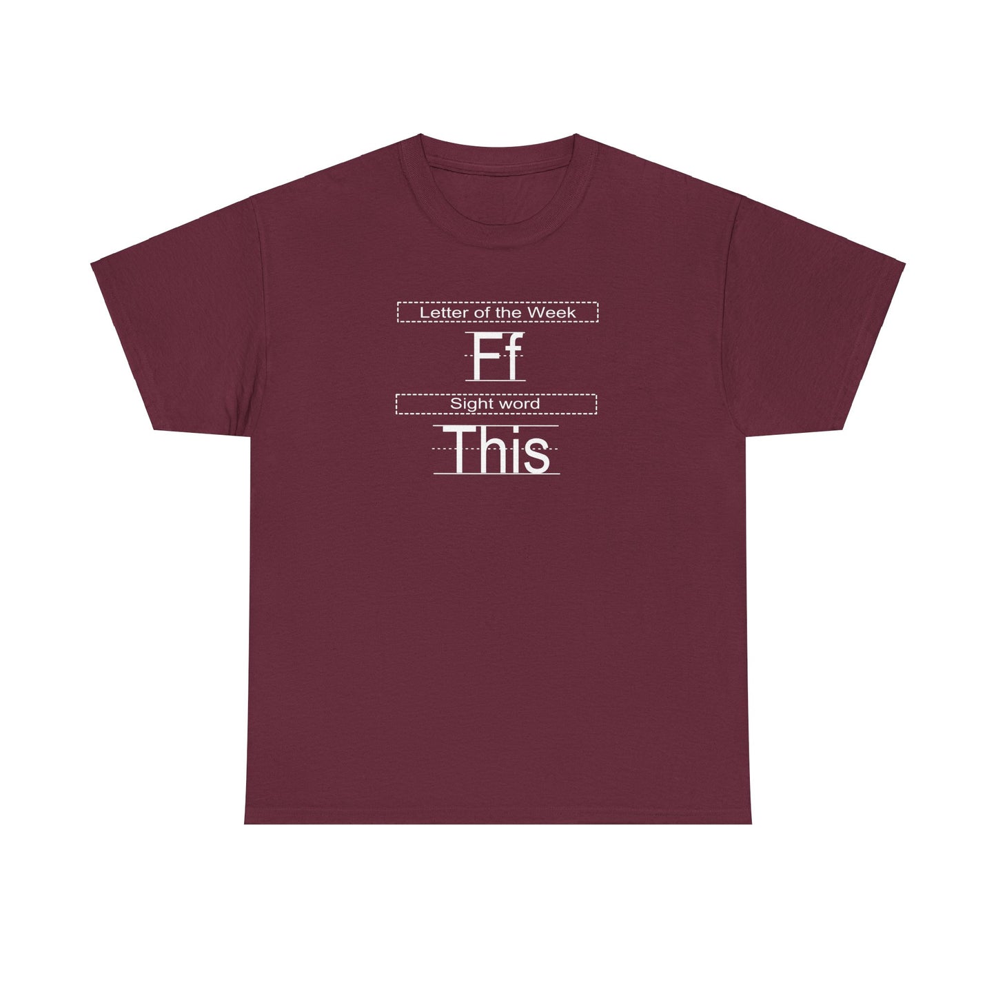 Sight Words Unisex Heavy Cotton Tee