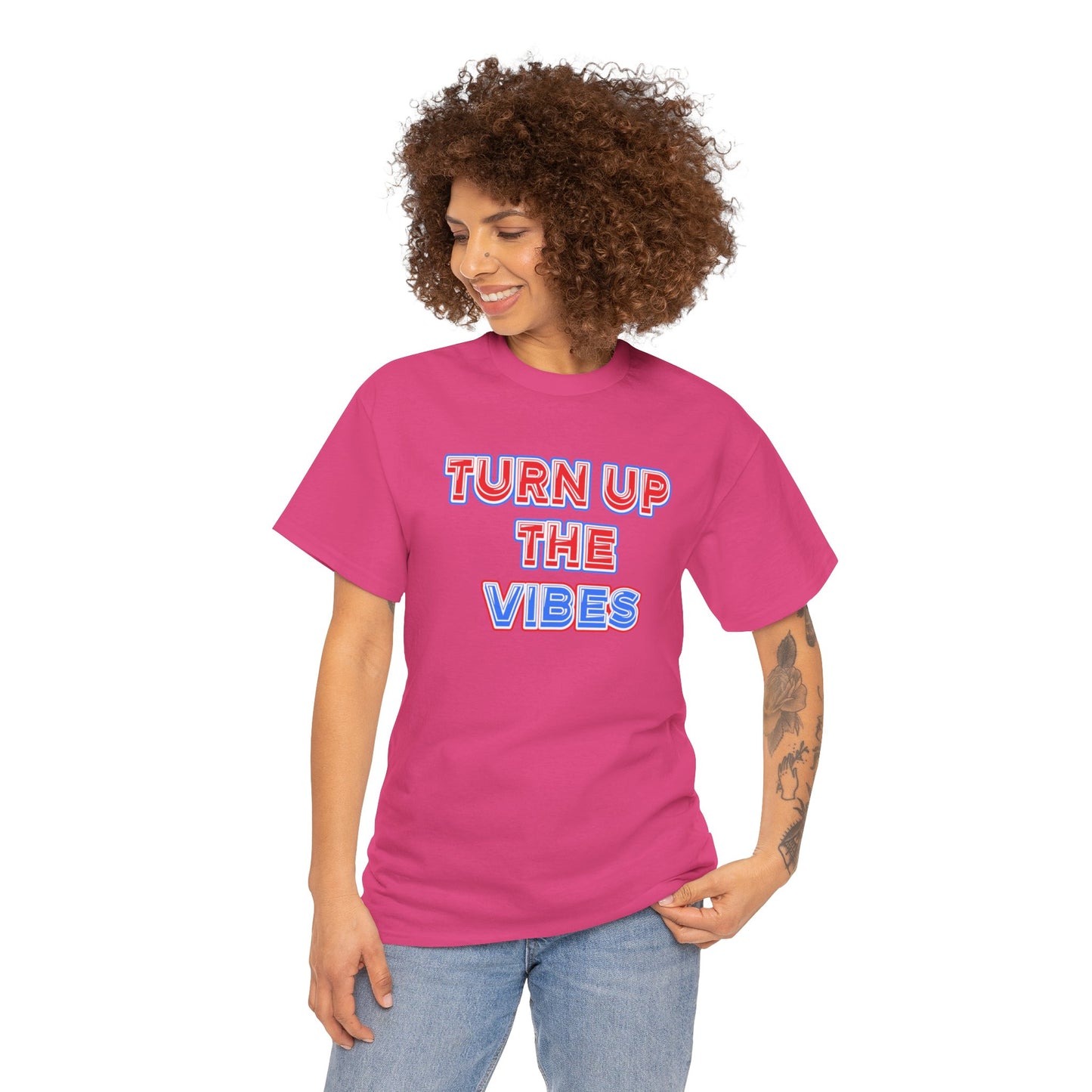 Turn up the vibes Unisex Heavy Cotton Tee