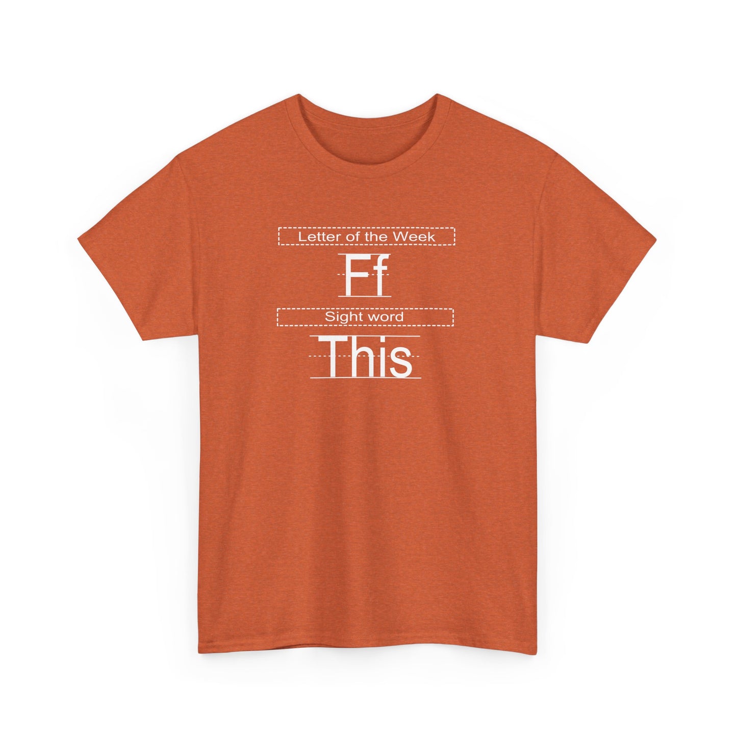 Sight Words Unisex Heavy Cotton Tee