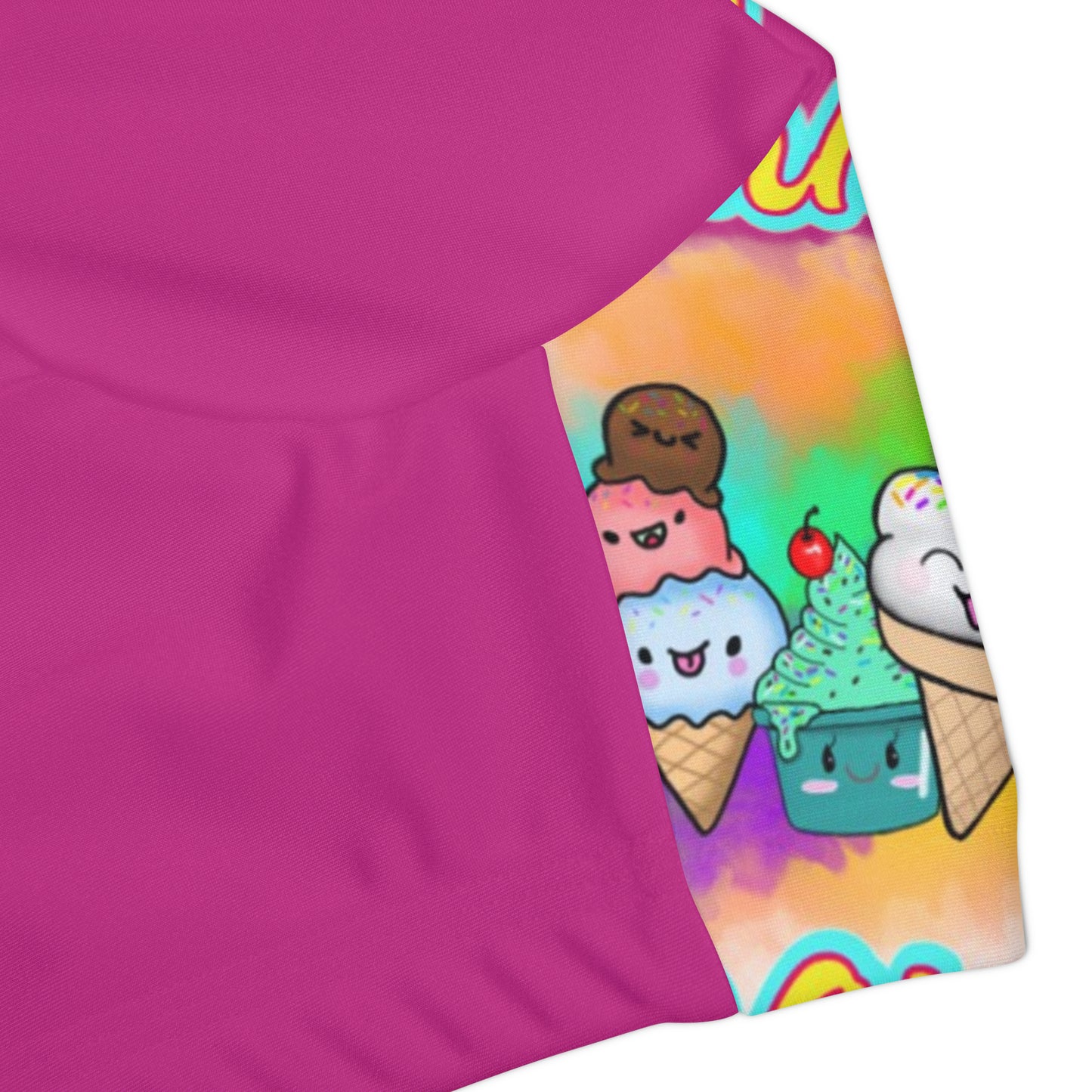 Girls Summer Vibes Two Piece Swimsuit (AOP) Pink