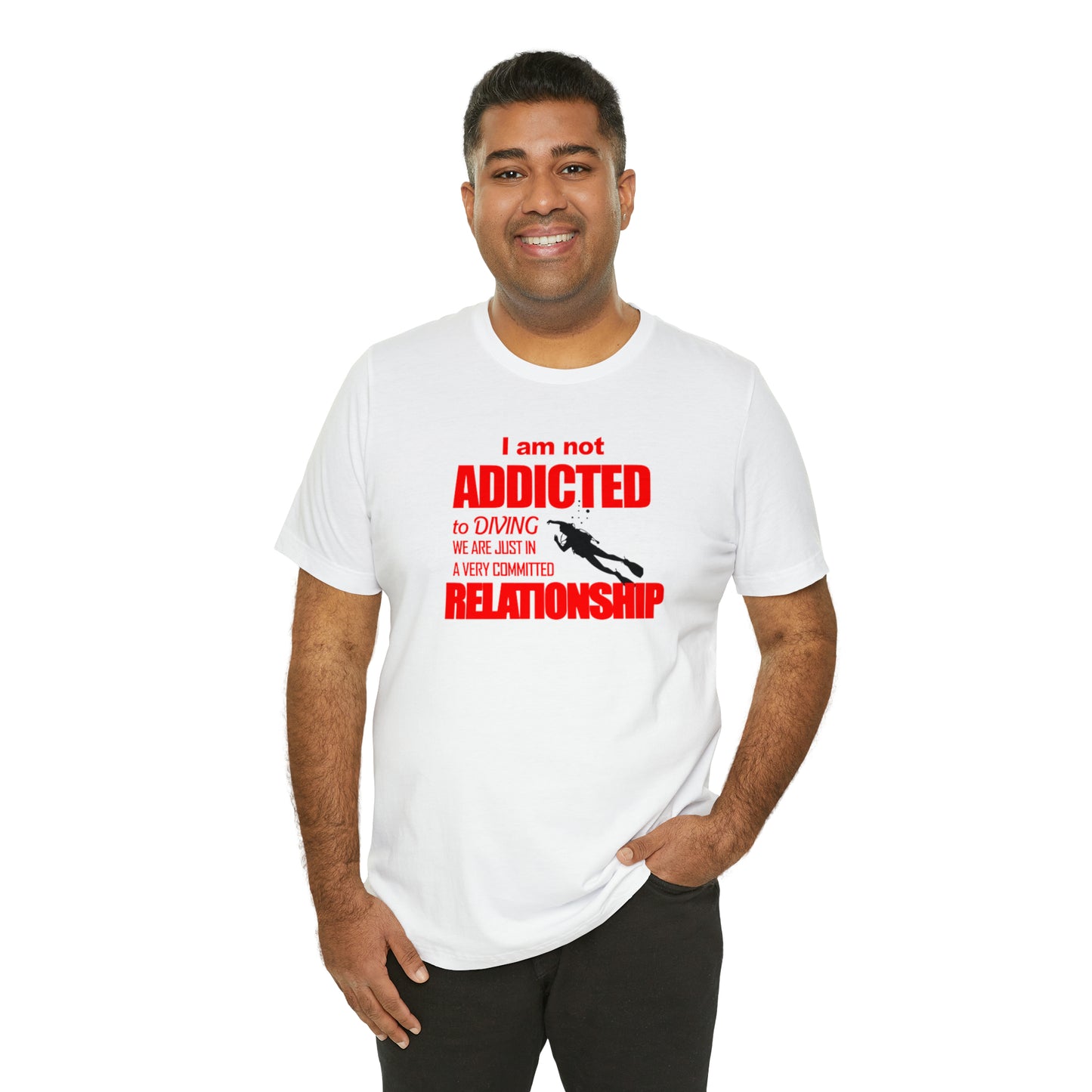 Addicted to diving Jersey Short Sleeve Tee