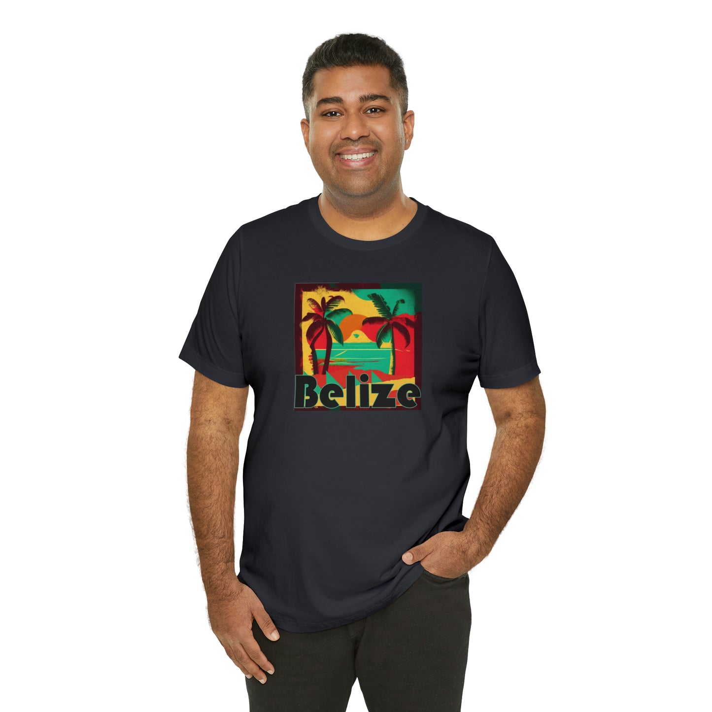 Retro Belize Unisex Jersey Short Sleeve Tee