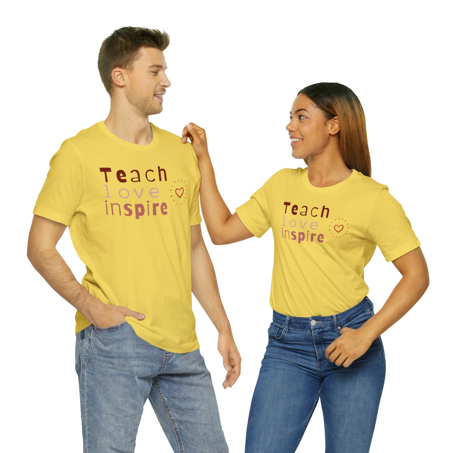 Teach Love Jersey Short Sleeve Tee