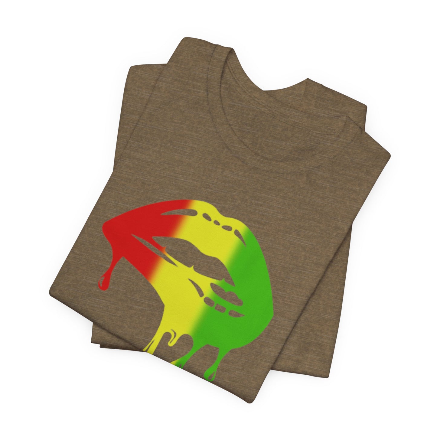 Rasta Lips Unisex Jersey Short Sleeve Tee