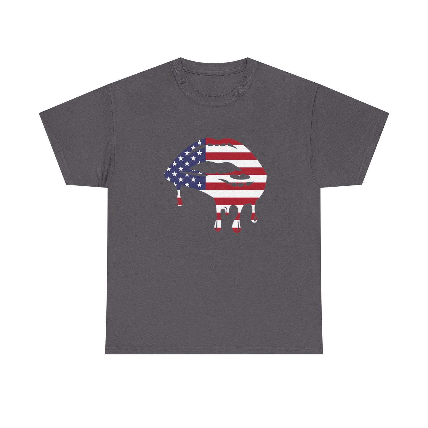 Patriotic Lips Unisex Heavy Cotton Tee