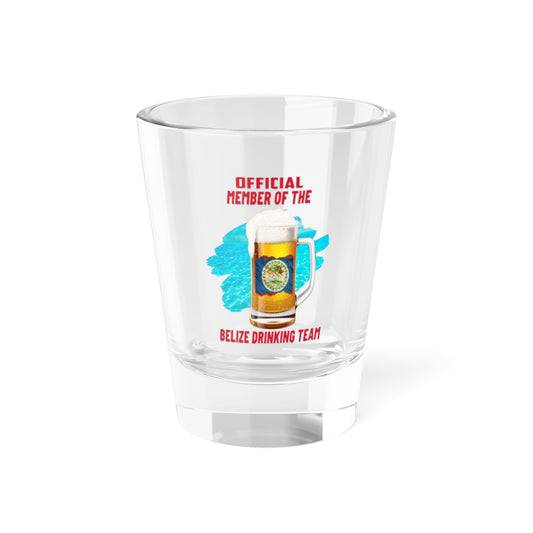 Belize Drinking Team Shot Glass, 1.5oz