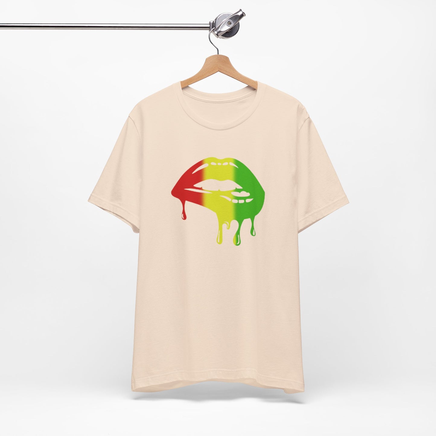 Rasta Lips Unisex Jersey Short Sleeve Tee